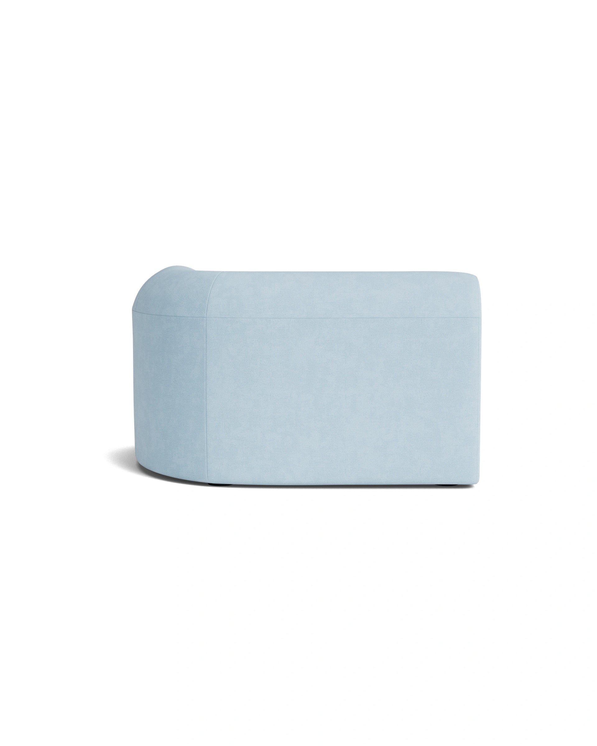 Berg Right Chaise Module - Fossil Powder Blue