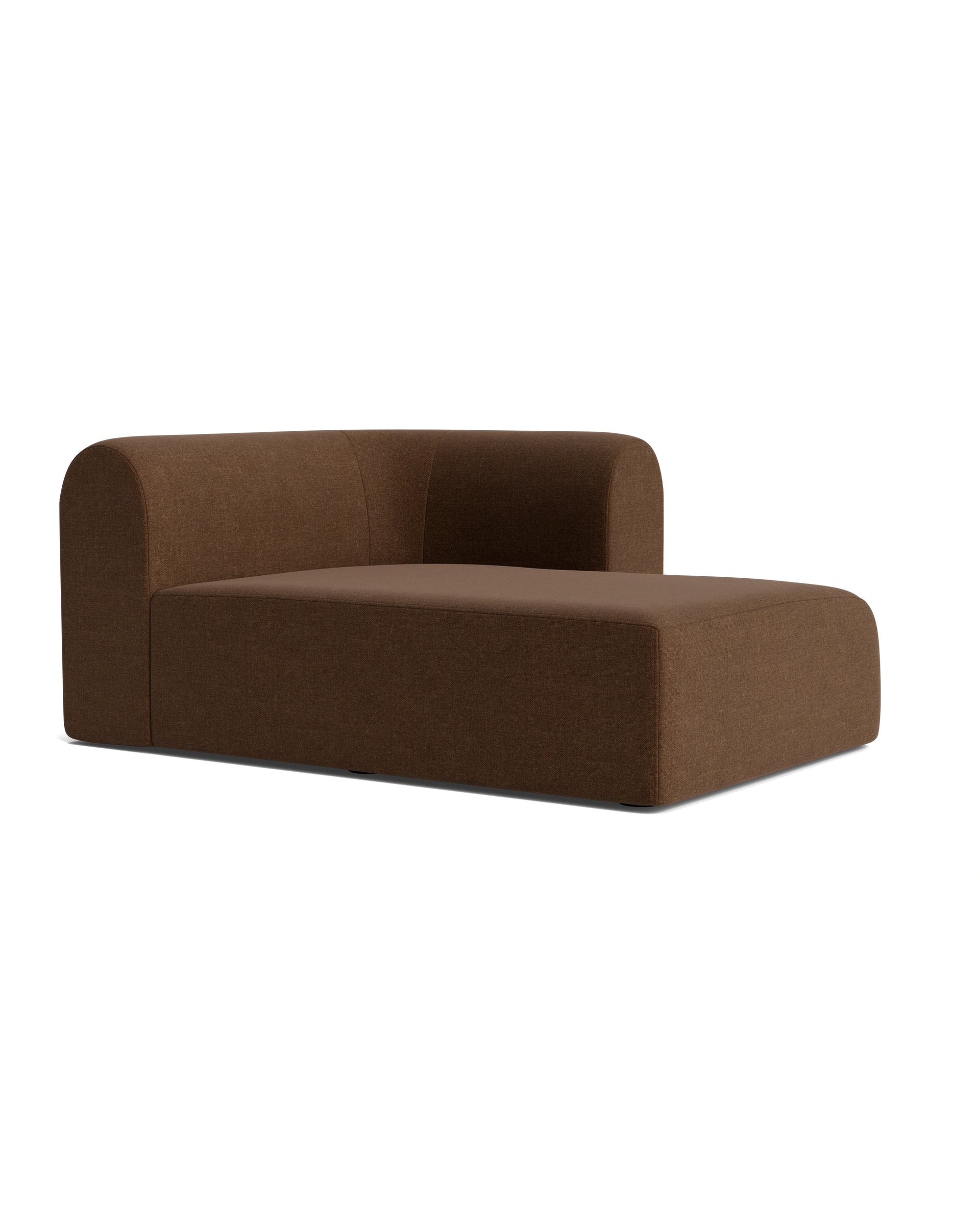 Berg Right Chaise Module - Fossil Chocolate