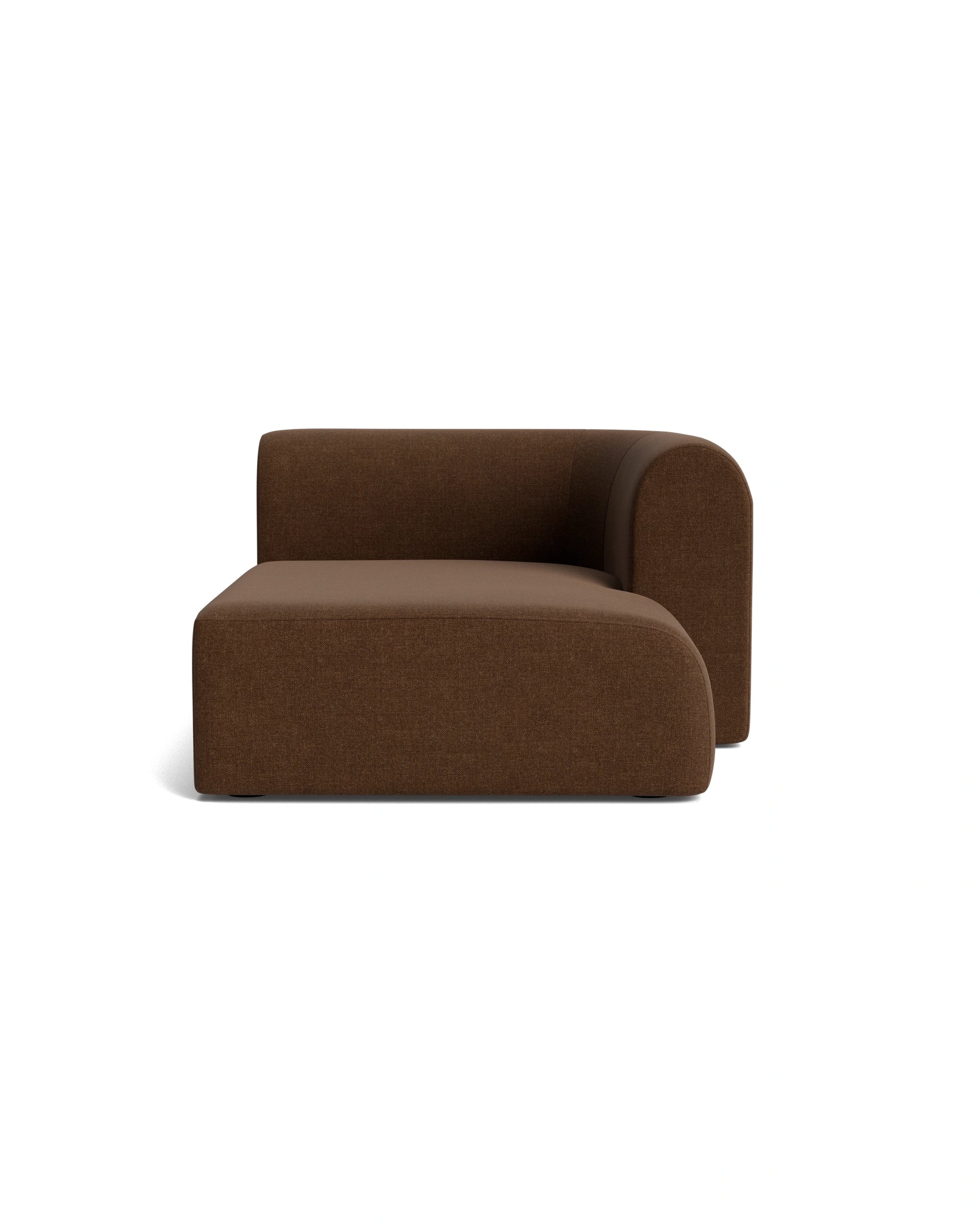 Berg Right Chaise Module - Fossil Chocolate