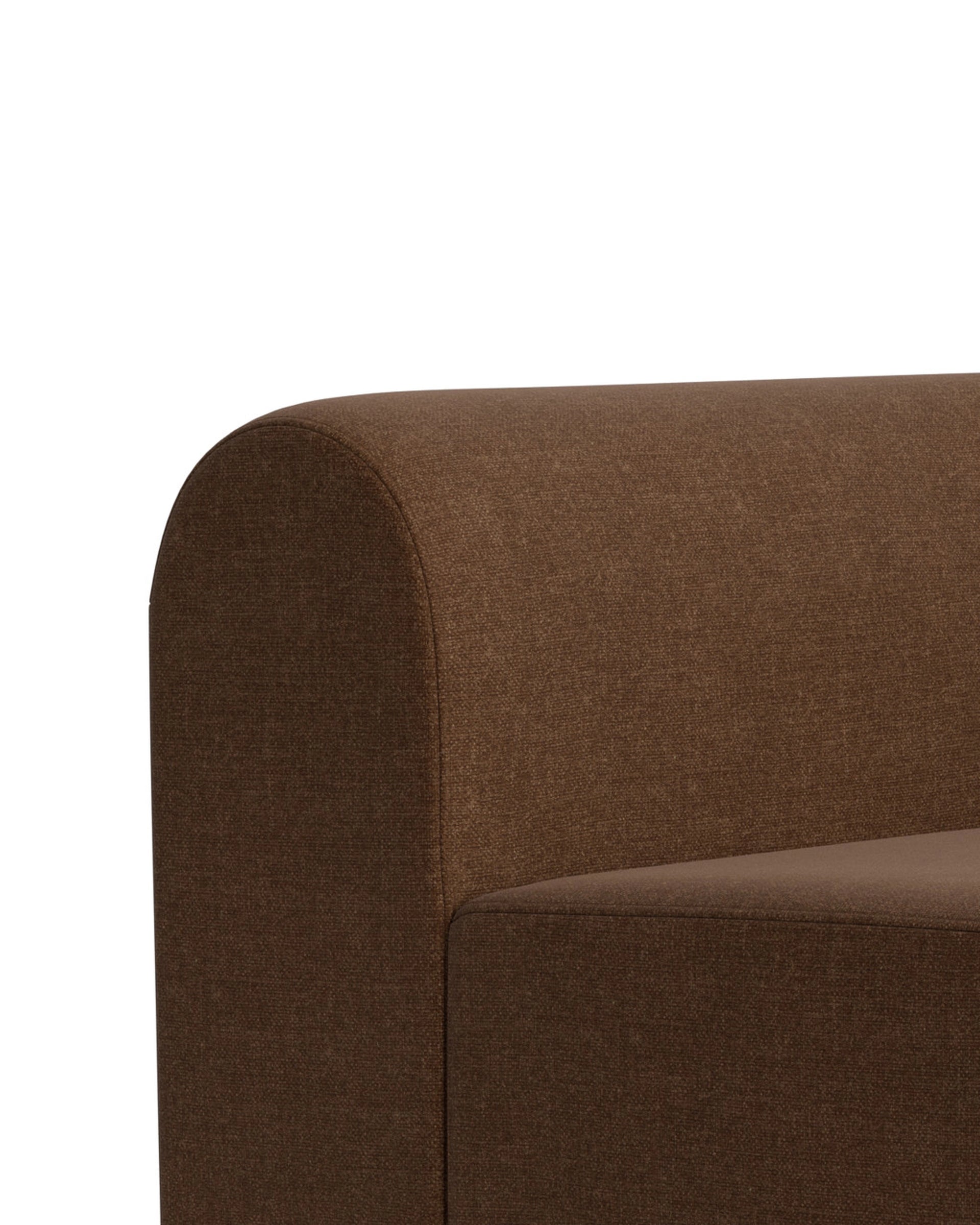 Berg Right Chaise Module - Fossil Chocolate