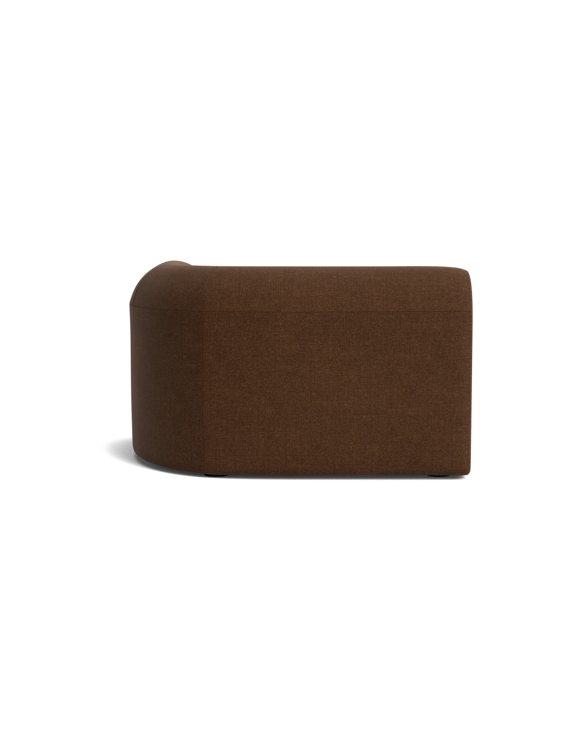 Berg Right Chaise Module - Fossil Chocolate