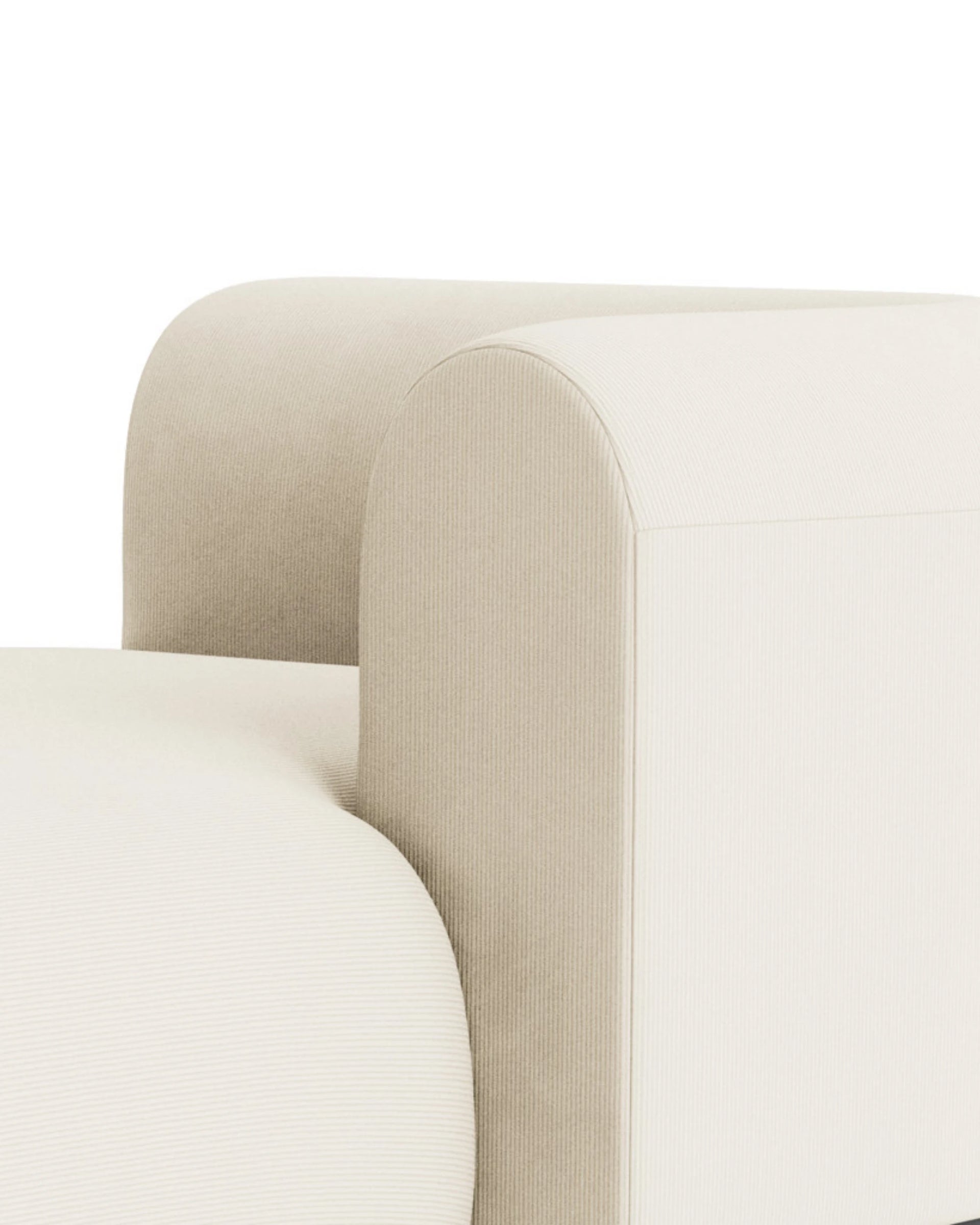 Berg Right Chaise Module - Corduroy Off White