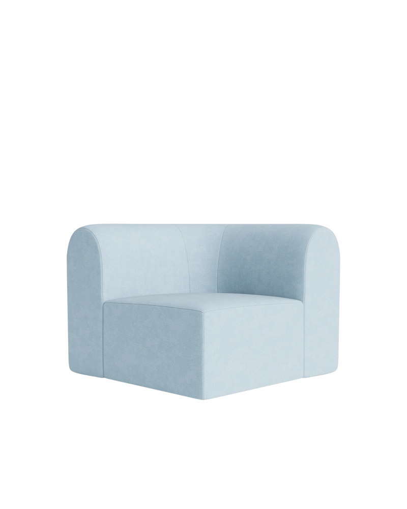 Berg Corner Module - Fossil Powder Blue