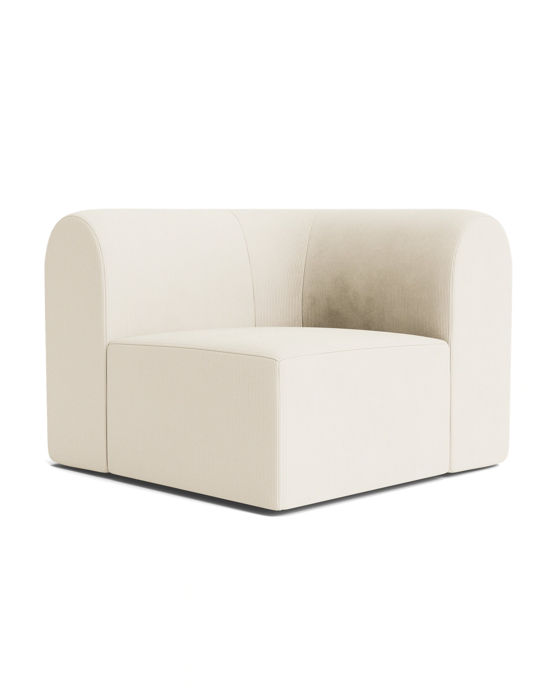 Berg Corner Module - Corduroy Off White