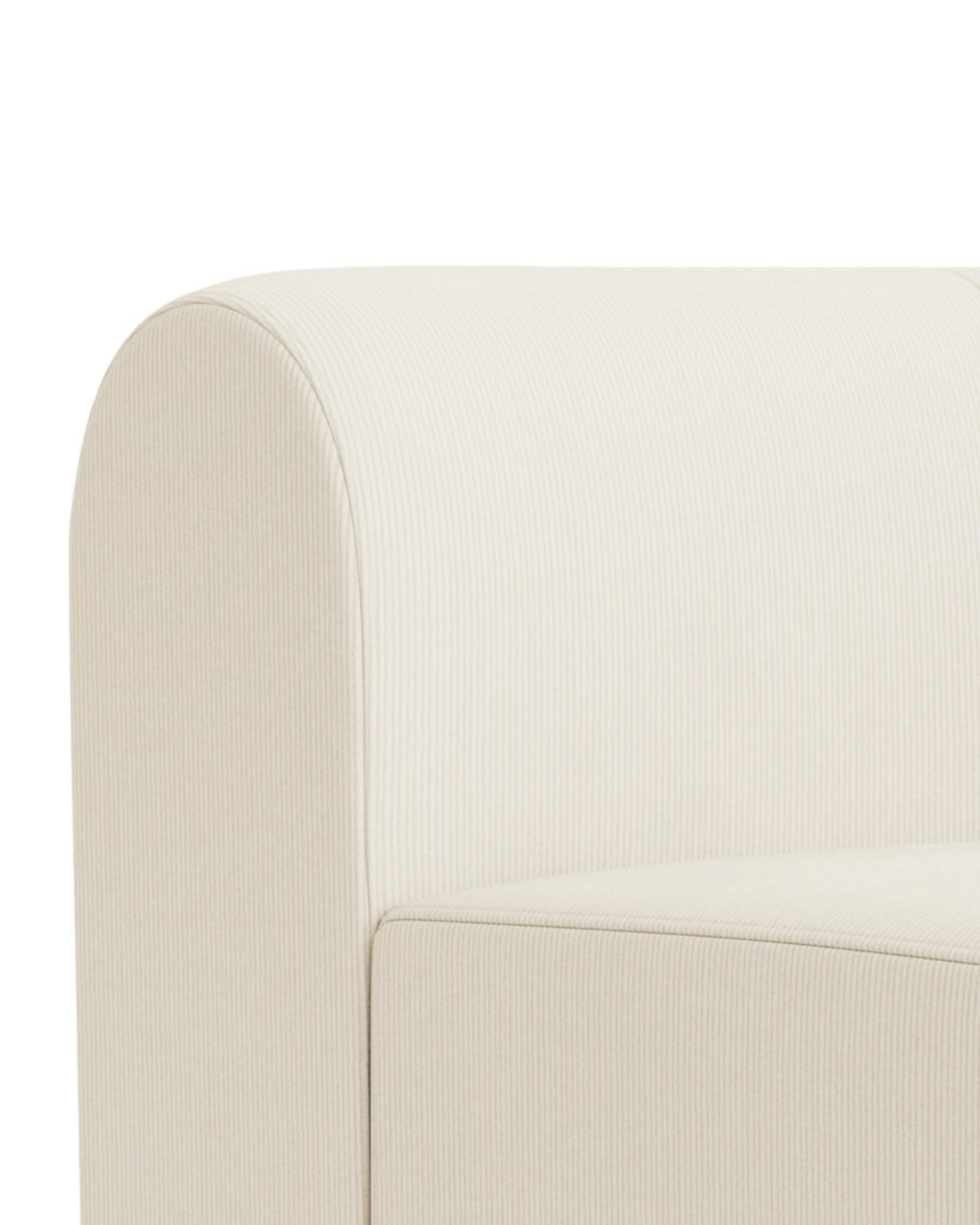 Berg Corner Module - Corduroy Off White