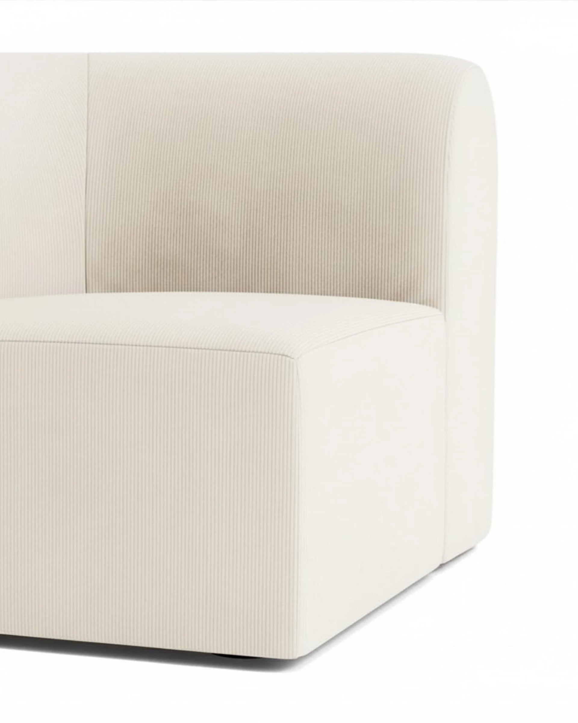 Berg Corner Module - Corduroy Off White