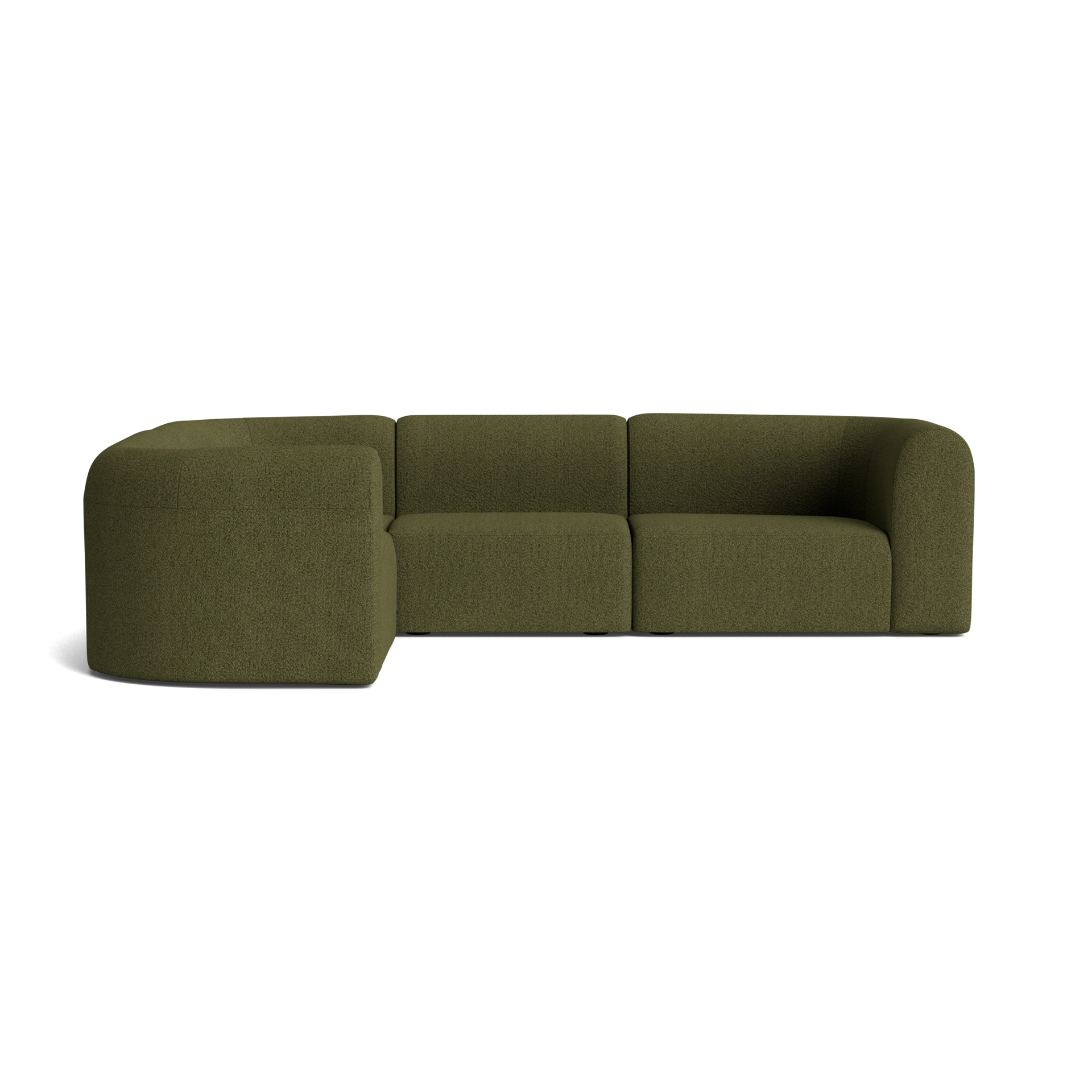Berg LHF Closed Chaise Sofa - Copenhagen Forest