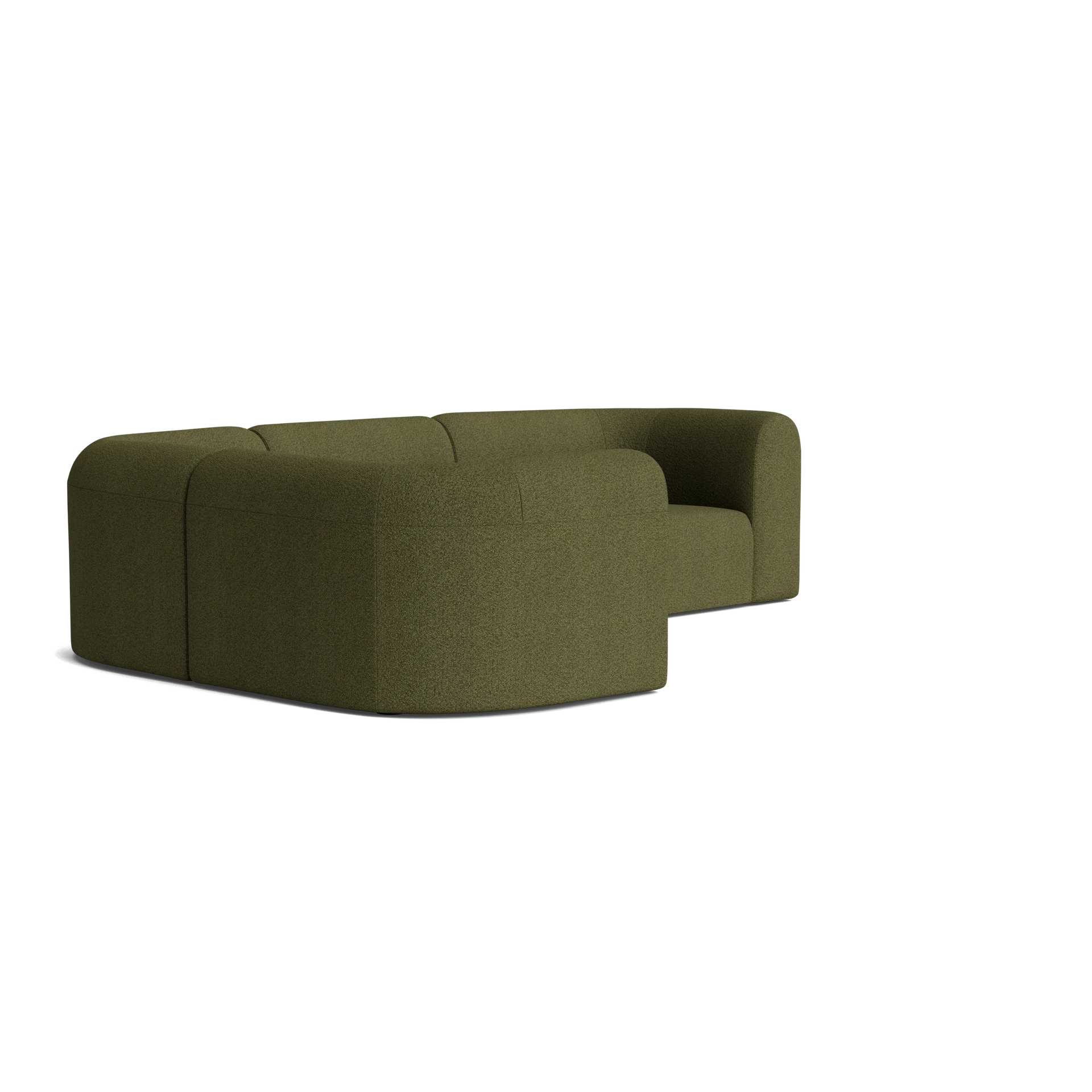 Berg LHF Closed Chaise Sofa - Copenhagen Forest