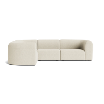 Berg LHF Closed Chaise Sofa - Copenhagen Grey
