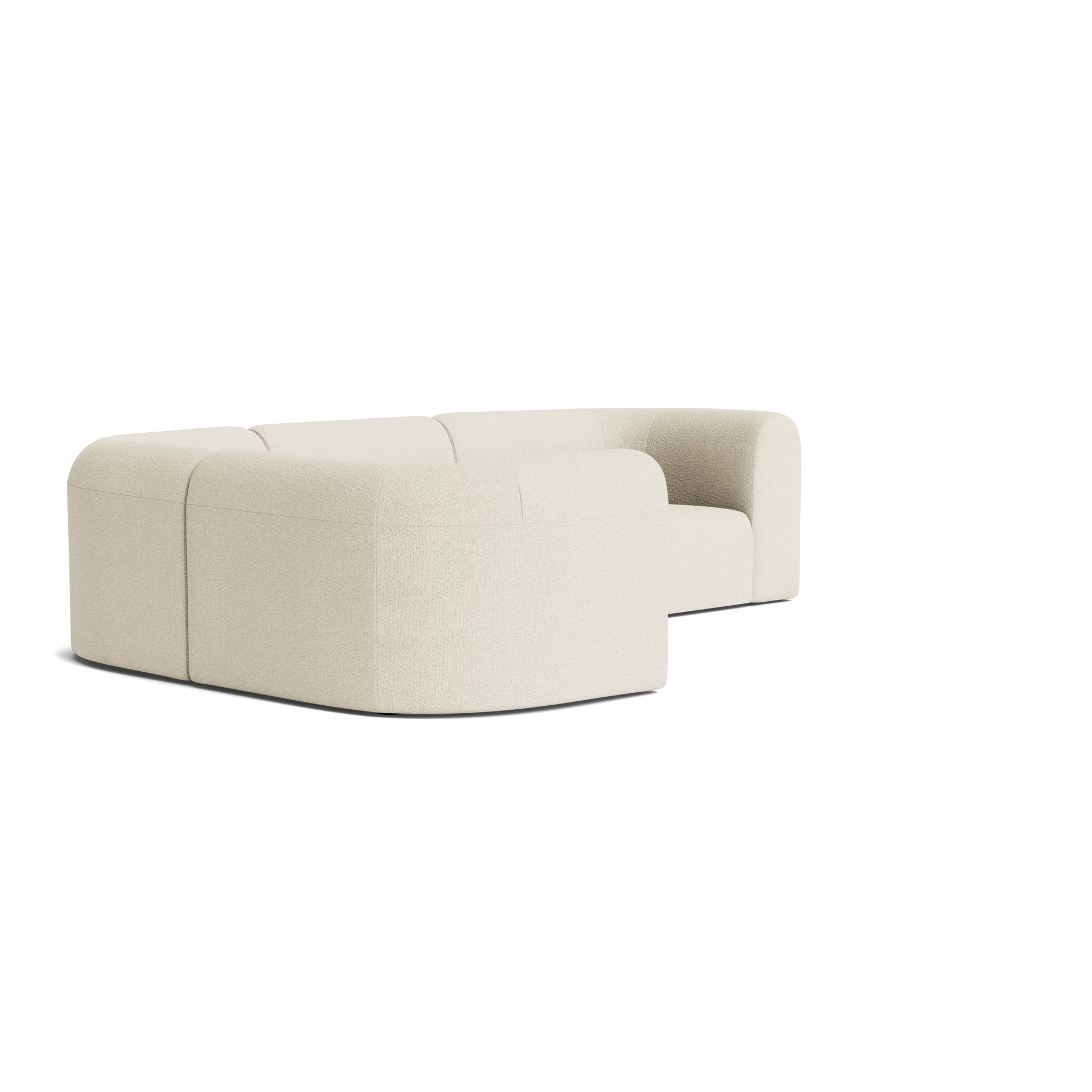 Berg LHF Closed Chaise Sofa - Copenhagen Grey