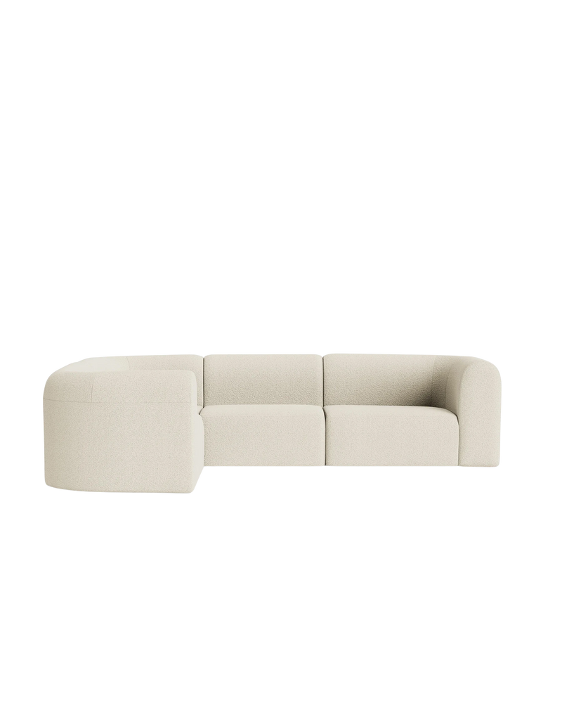 Berg LHF Closed Chaise Sofa - Copenhagen Grey