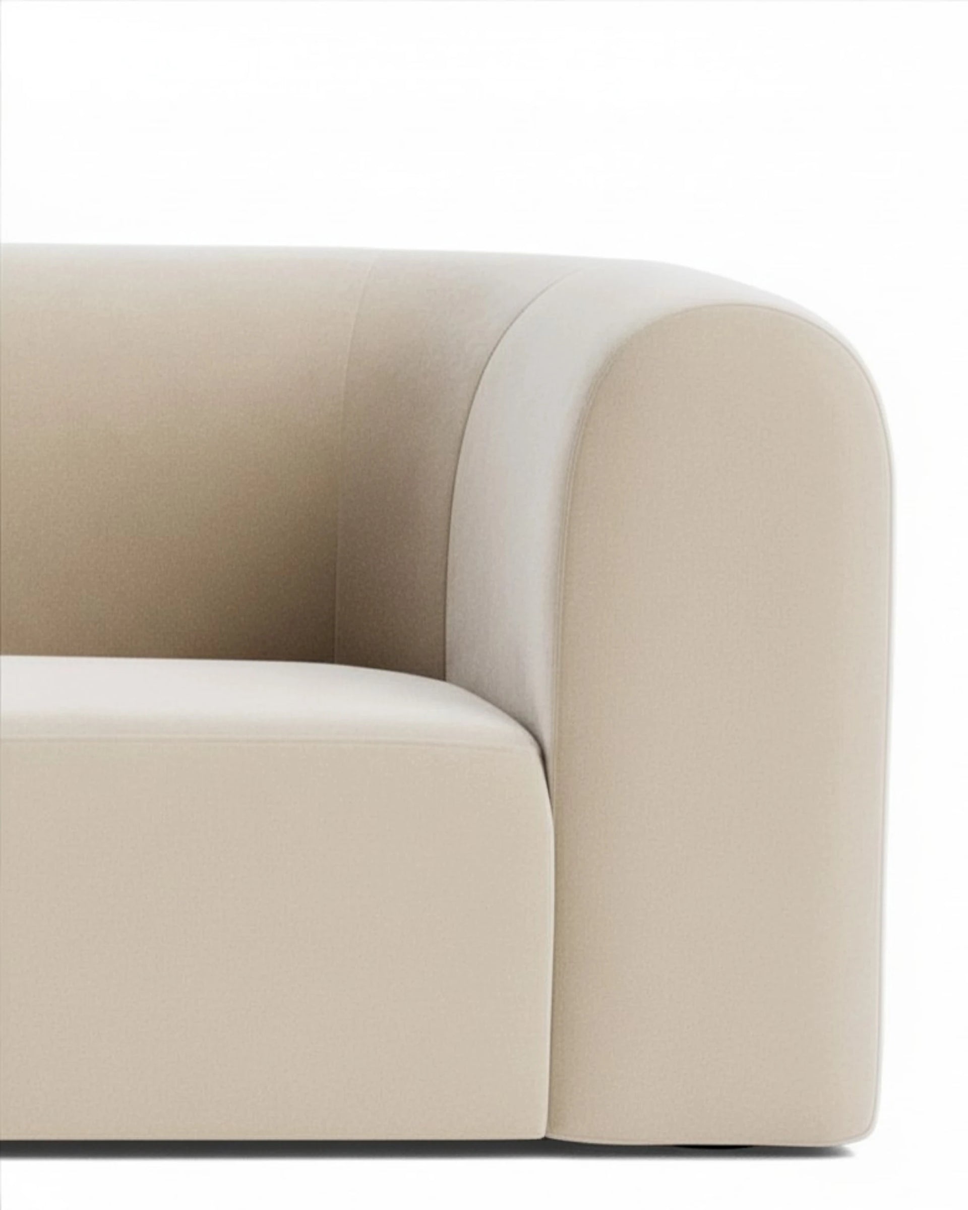Berg LHF Closed Chaise Sofa - Eden Ecru