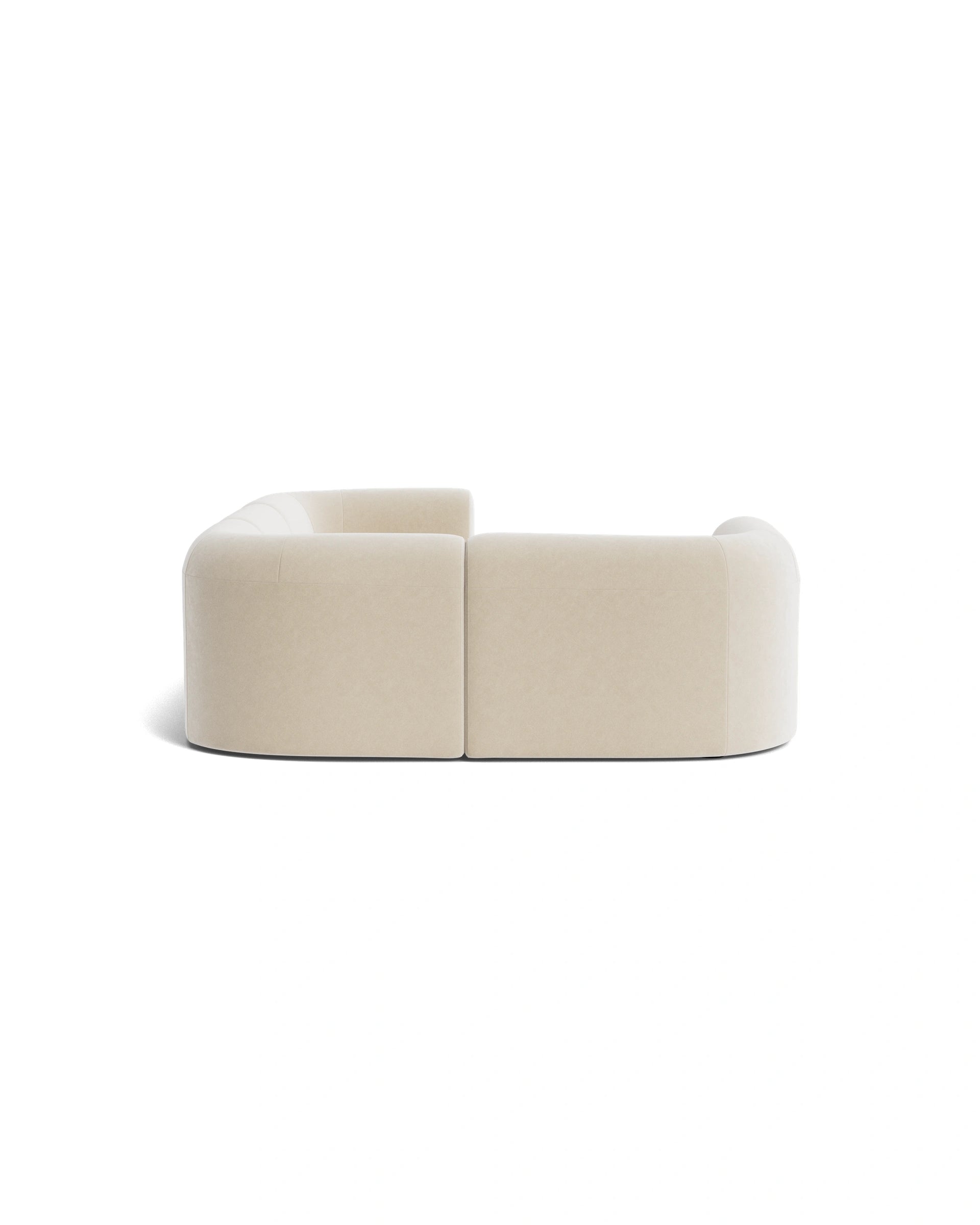 Berg LHF Closed Chaise Sofa - Eden Ecru