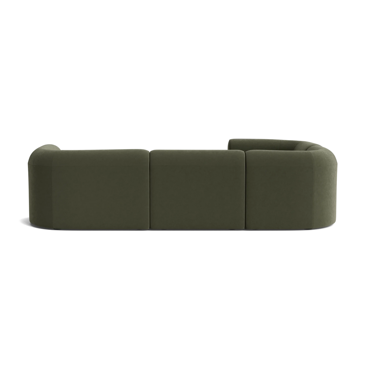 Berg LHF Closed Chaise Sofa - Eden Leaf
