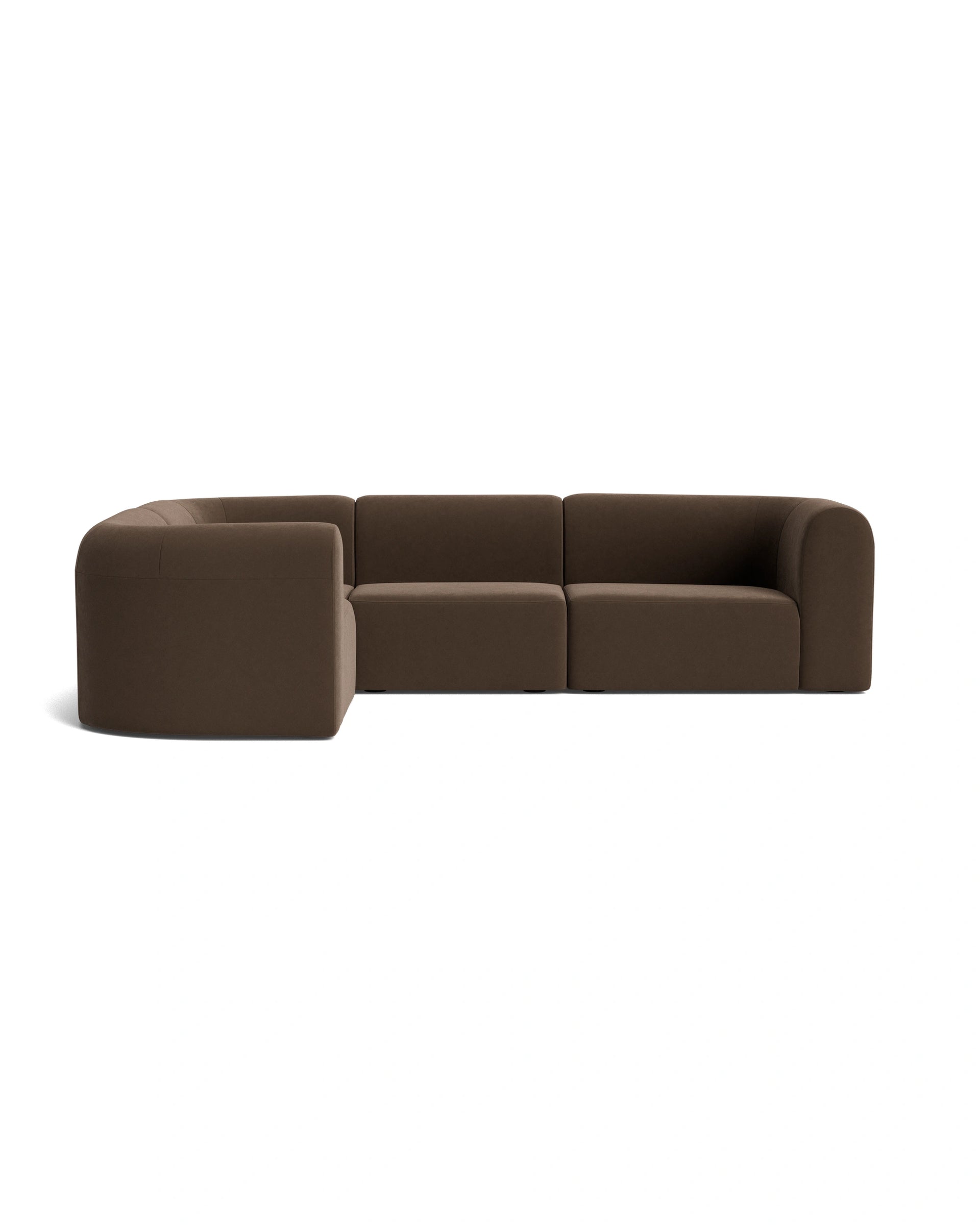 Berg LHF Closed Chaise Sofa - Eden Java