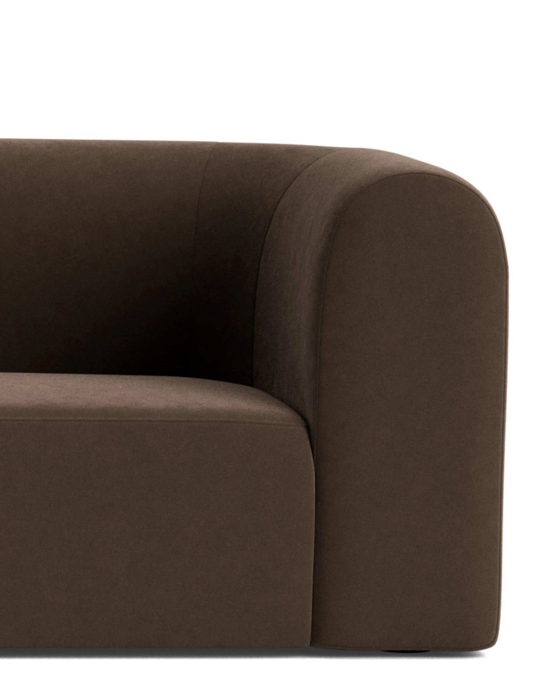 Berg LHF Closed Chaise Sofa - Eden Java