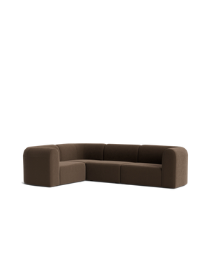 Berg LHF Closed Chaise Sofa - Eden Java