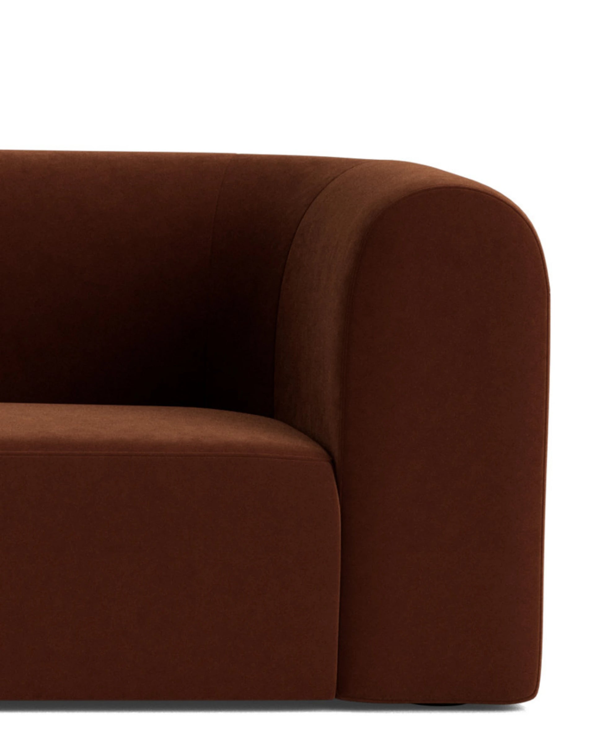 Berg LHF Closed Chaise Sofa - Eden Brick