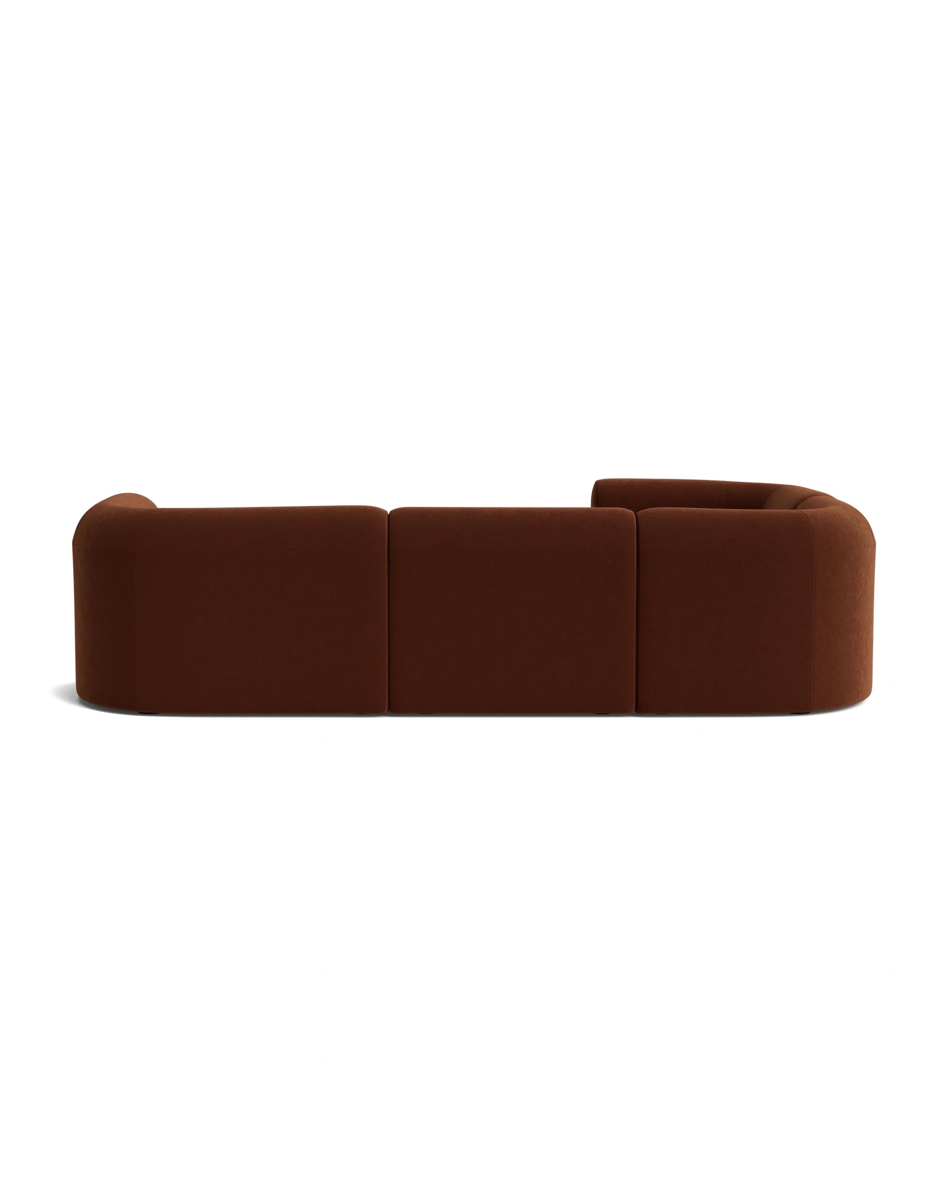 Berg LHF Closed Chaise Sofa - Eden Brick