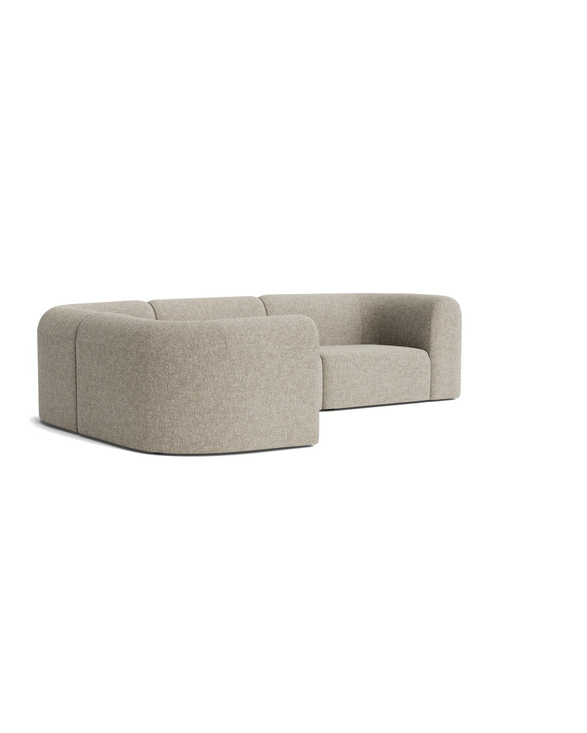Berg LHF Closed Chaise Sofa - Fleck Smoke