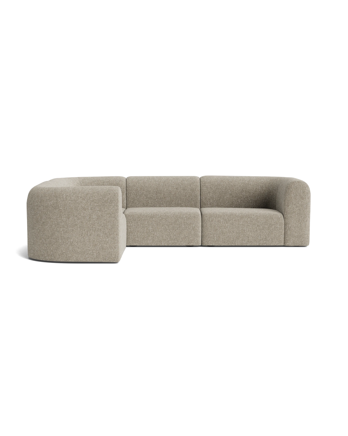 Berg LHF Closed Chaise Sofa - Fleck Smoke