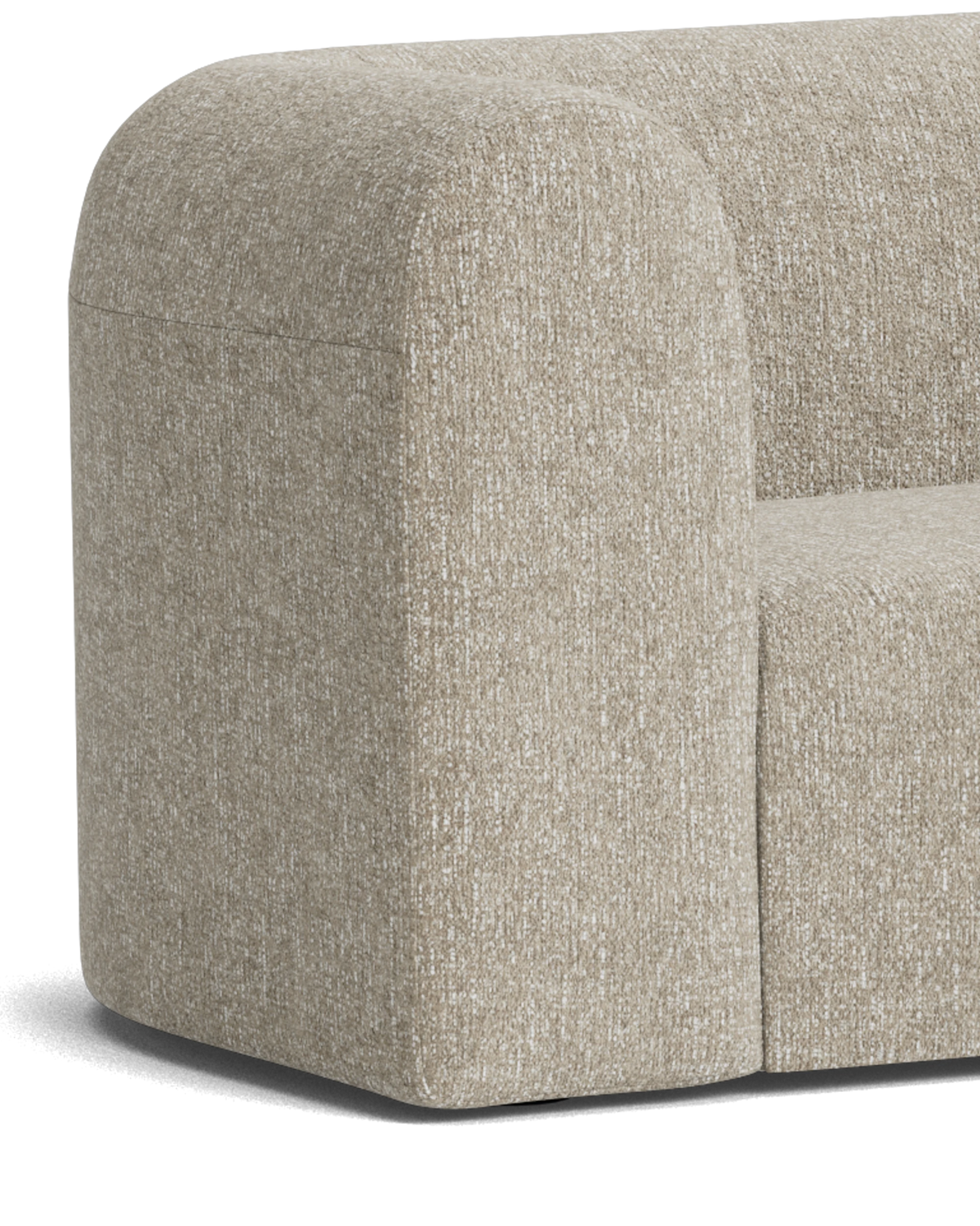 Berg LHF Closed Chaise Sofa - Fleck Smoke
