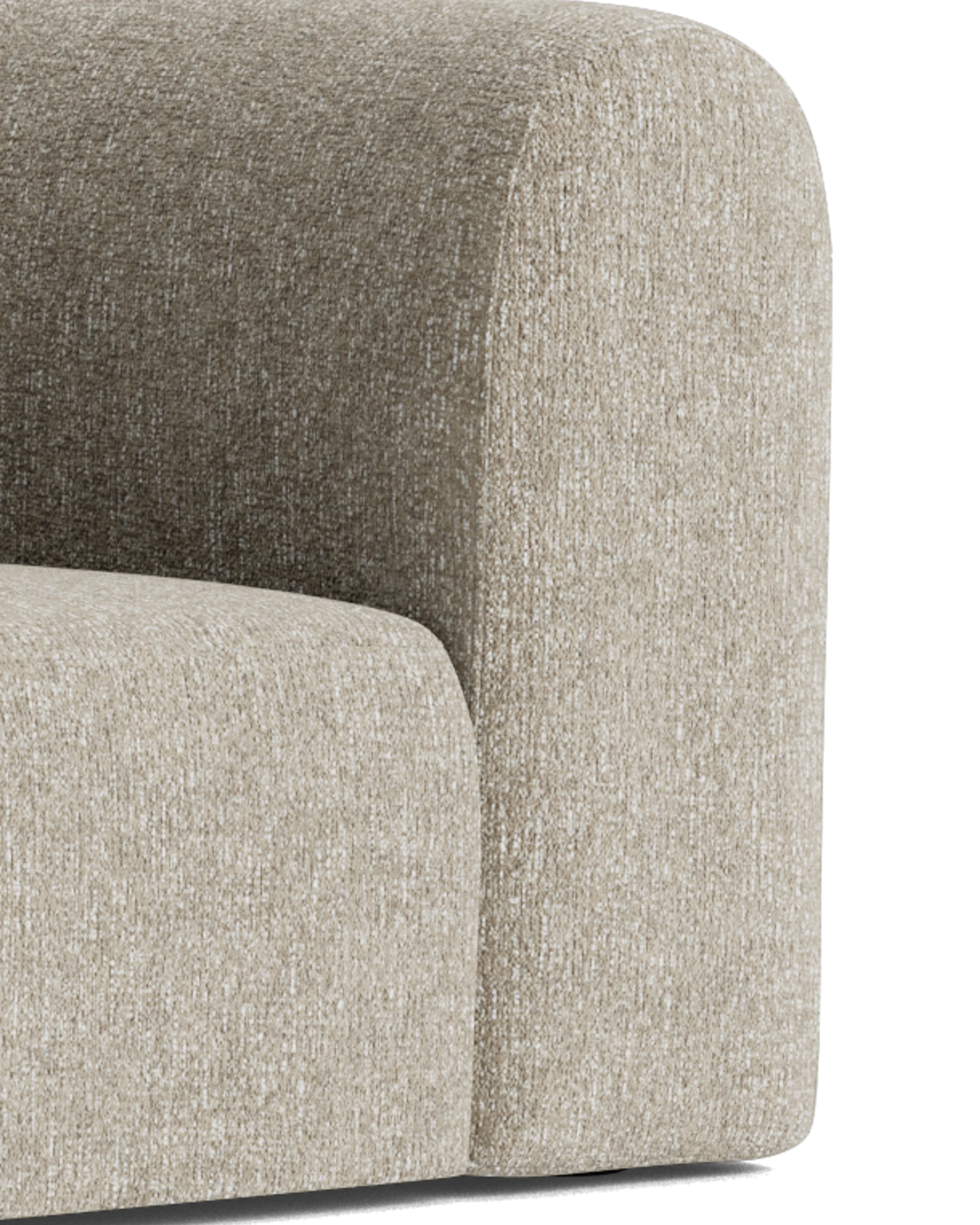 Berg LHF Closed Chaise Sofa - Fleck Smoke
