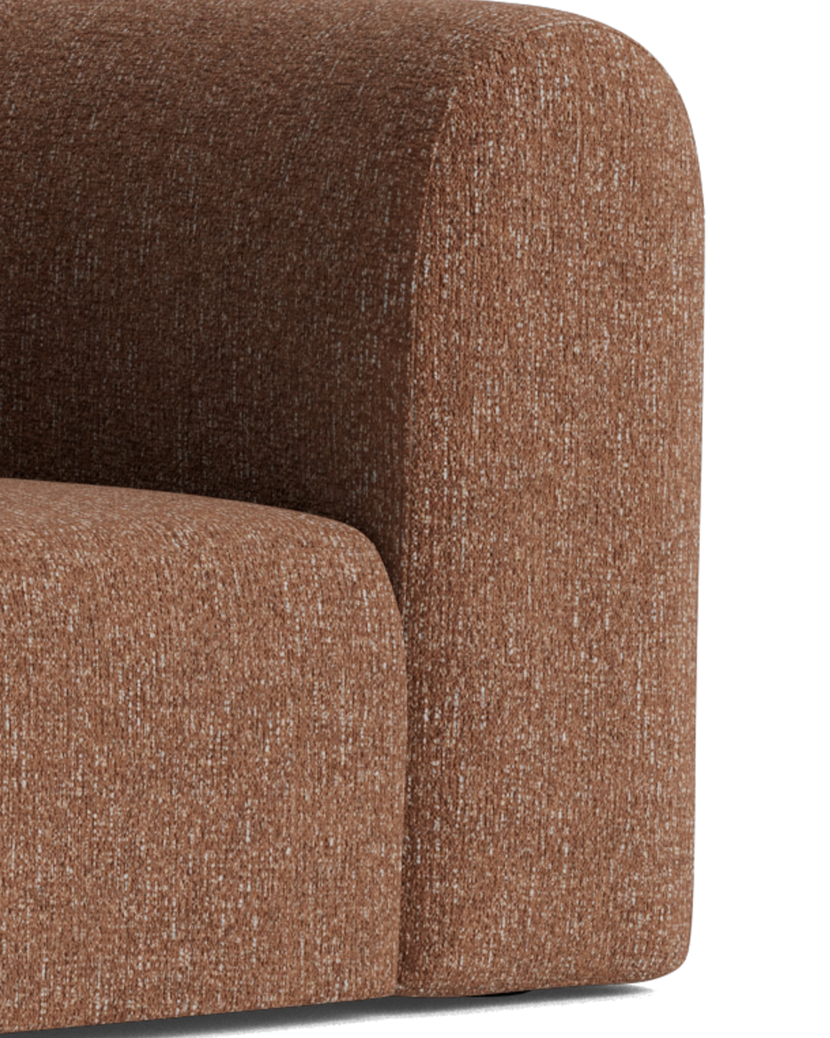 Berg LHF Closed Chaise Sofa - Fleck Rust
