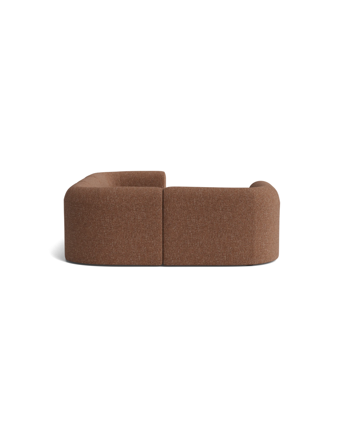 Berg LHF Closed Chaise Sofa - Fleck Rust