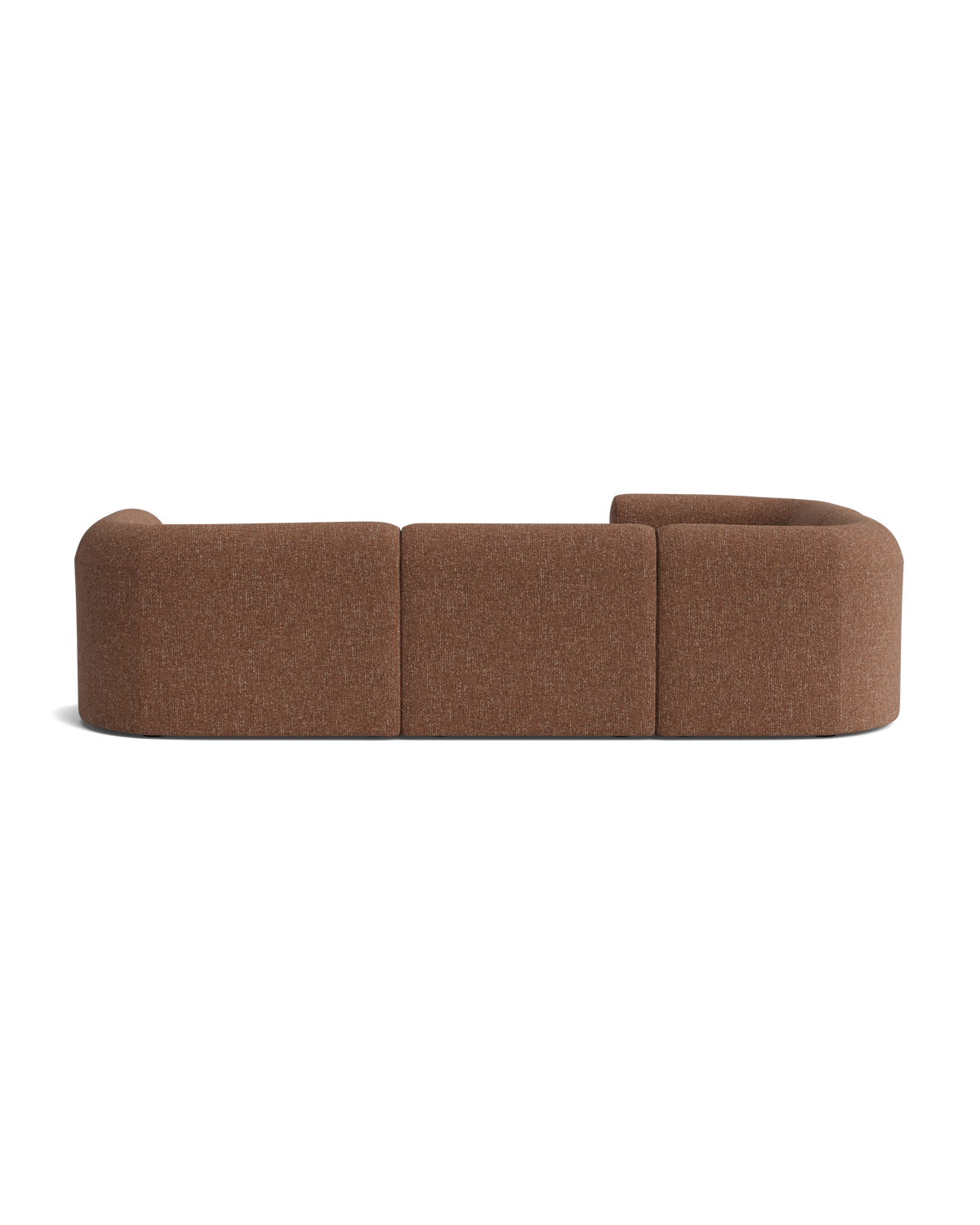 Berg LHF Closed Chaise Sofa - Fleck Rust