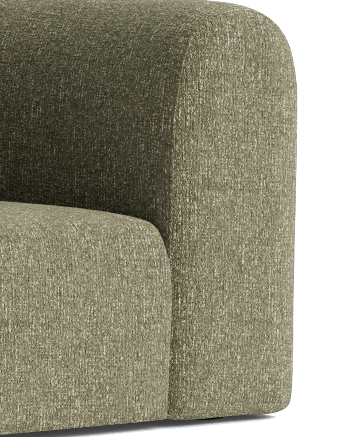 Berg LHF Closed Chaise Sofa - Fleck Olive
