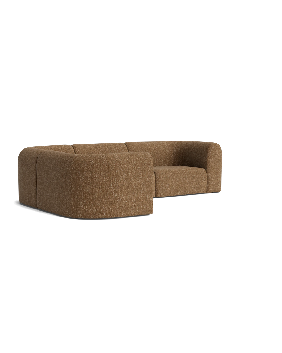 Berg LHF Closed Chaise Sofa - Fleck Ginger