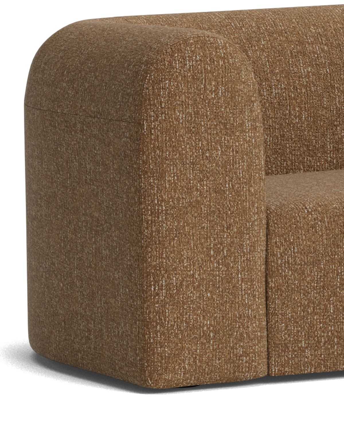 Berg LHF Closed Chaise Sofa - Fleck Ginger