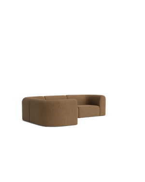 Berg LHF Closed Chaise Sofa - Fleck Ginger
