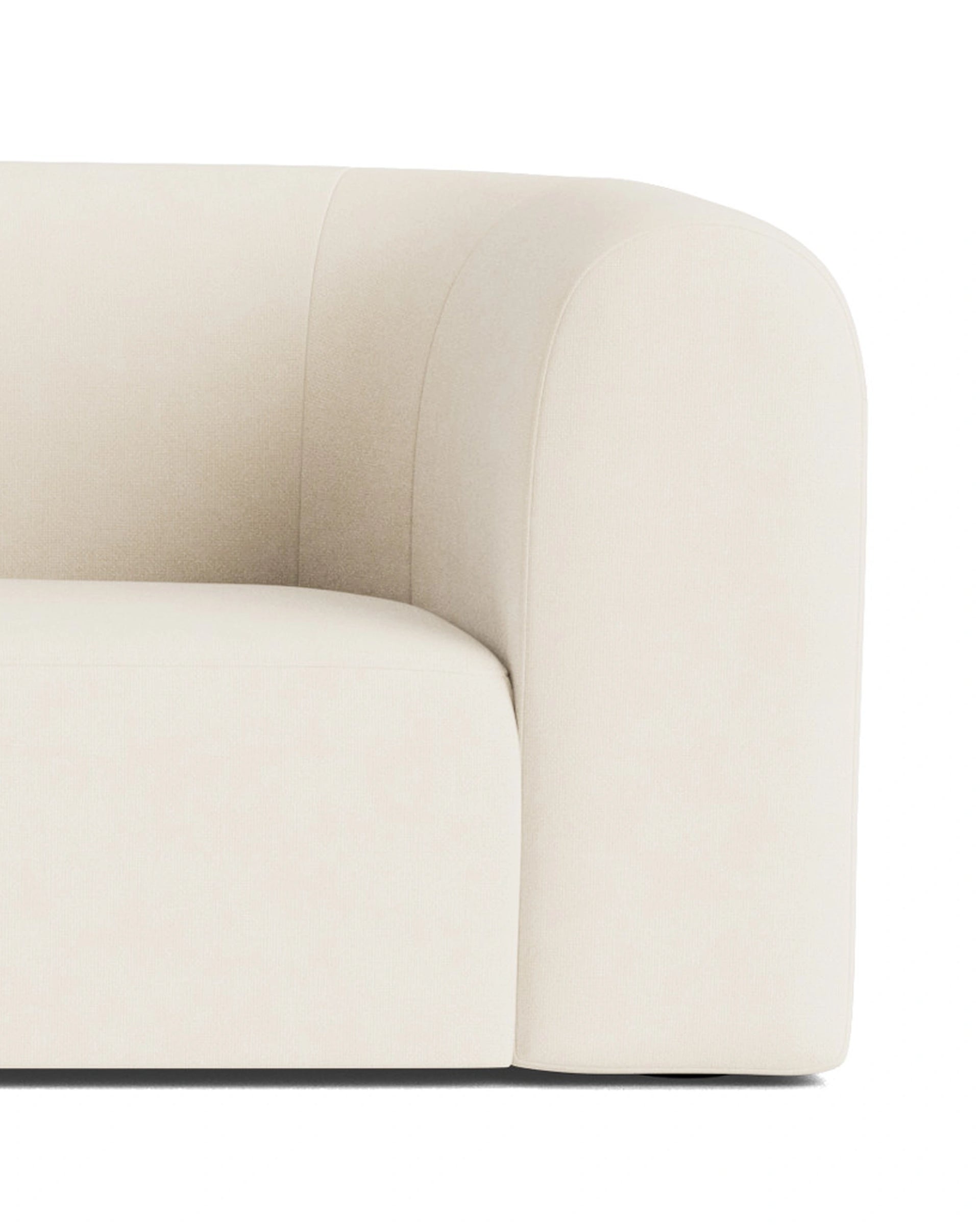 Berg LHF Closed Chaise Sofa - Fossil Vanilla