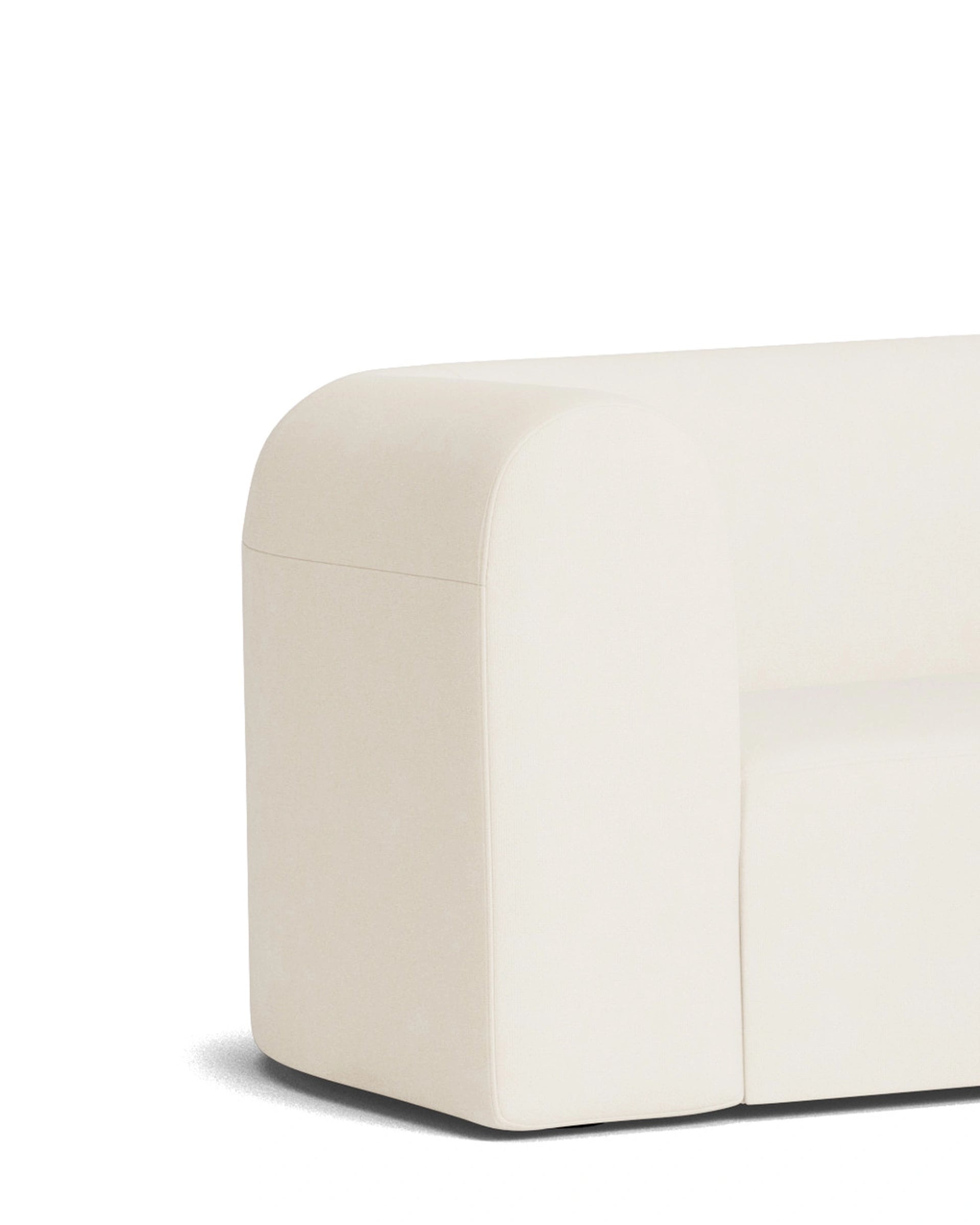 Berg LHF Closed Chaise Sofa - Fossil Vanilla