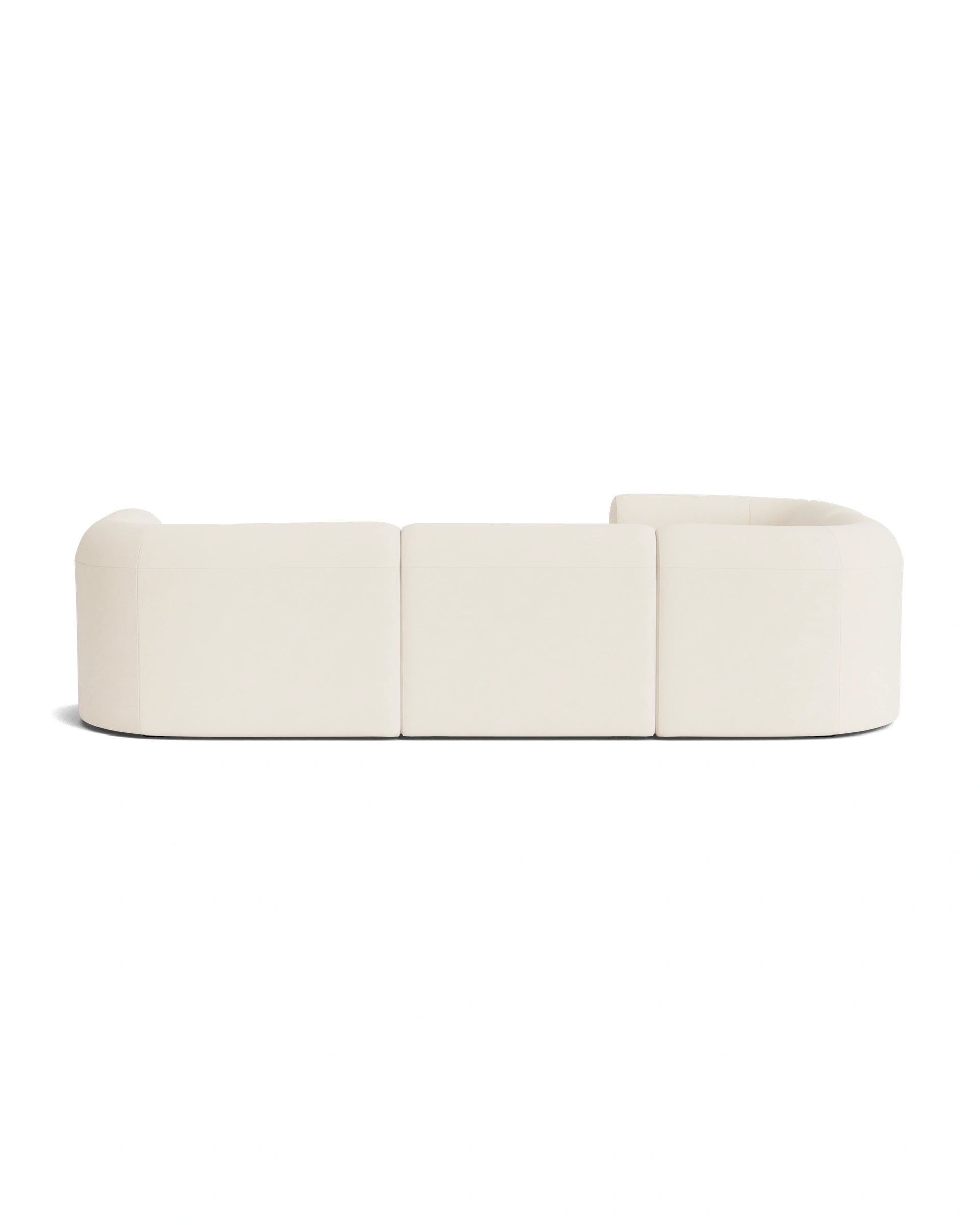 Berg LHF Closed Chaise Sofa - Fossil Vanilla
