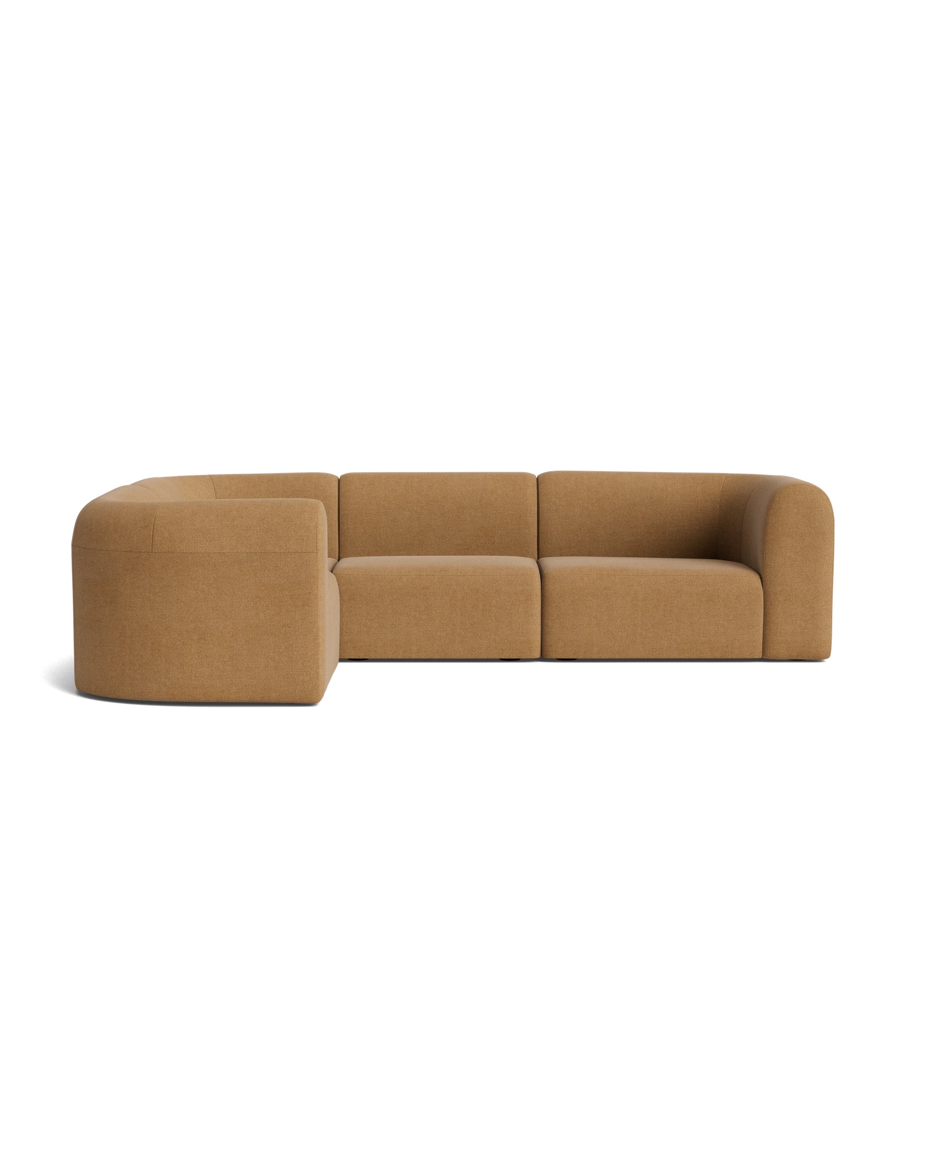 Berg LHF Closed Chaise Sofa - Fossil Fawn