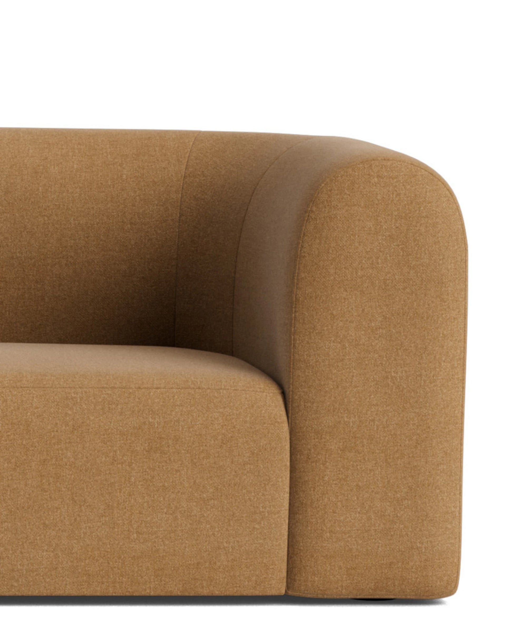 Berg LHF Closed Chaise Sofa - Fossil Fawn