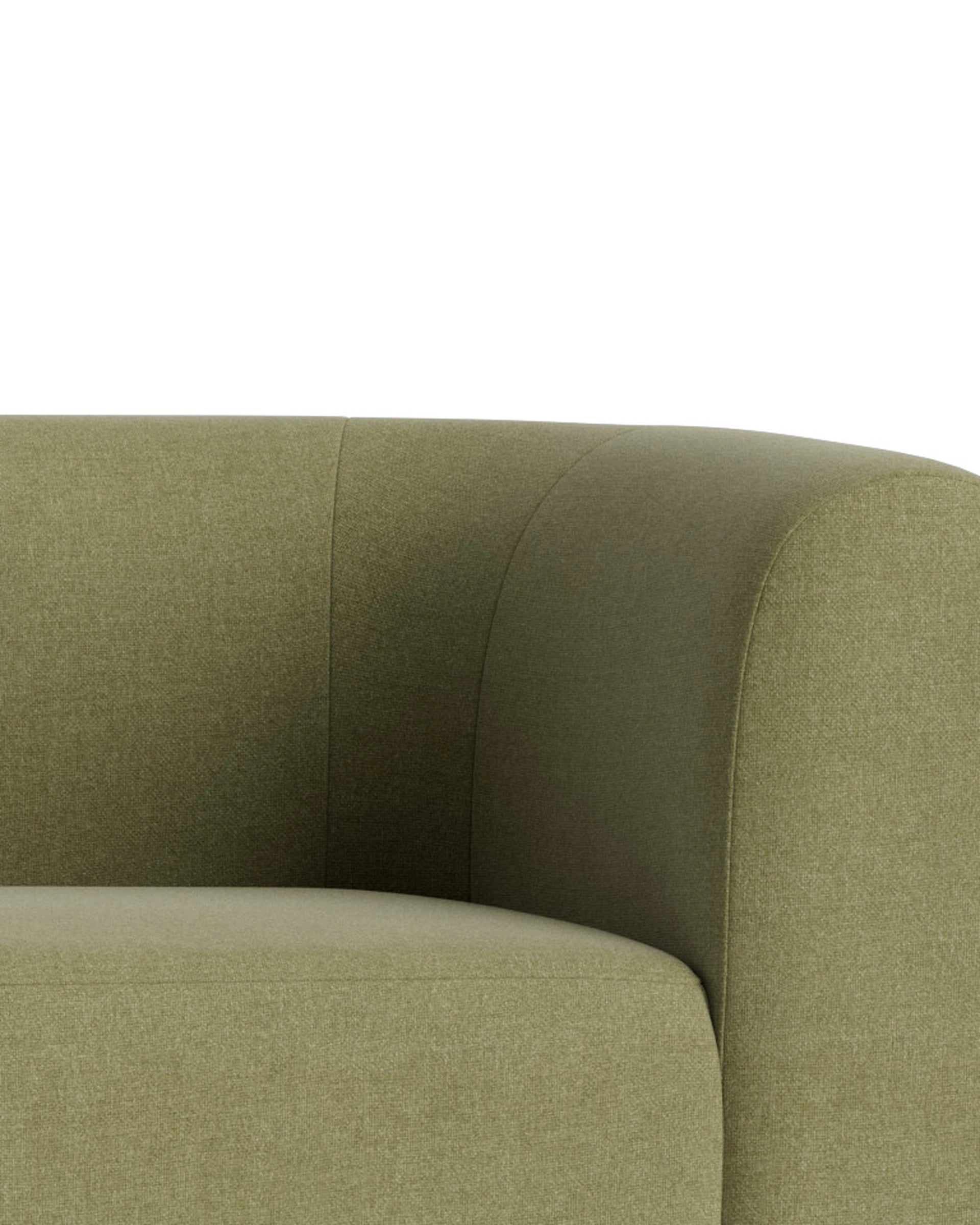 Berg LHF Closed Chaise Sofa - Fossil Eucalyptus