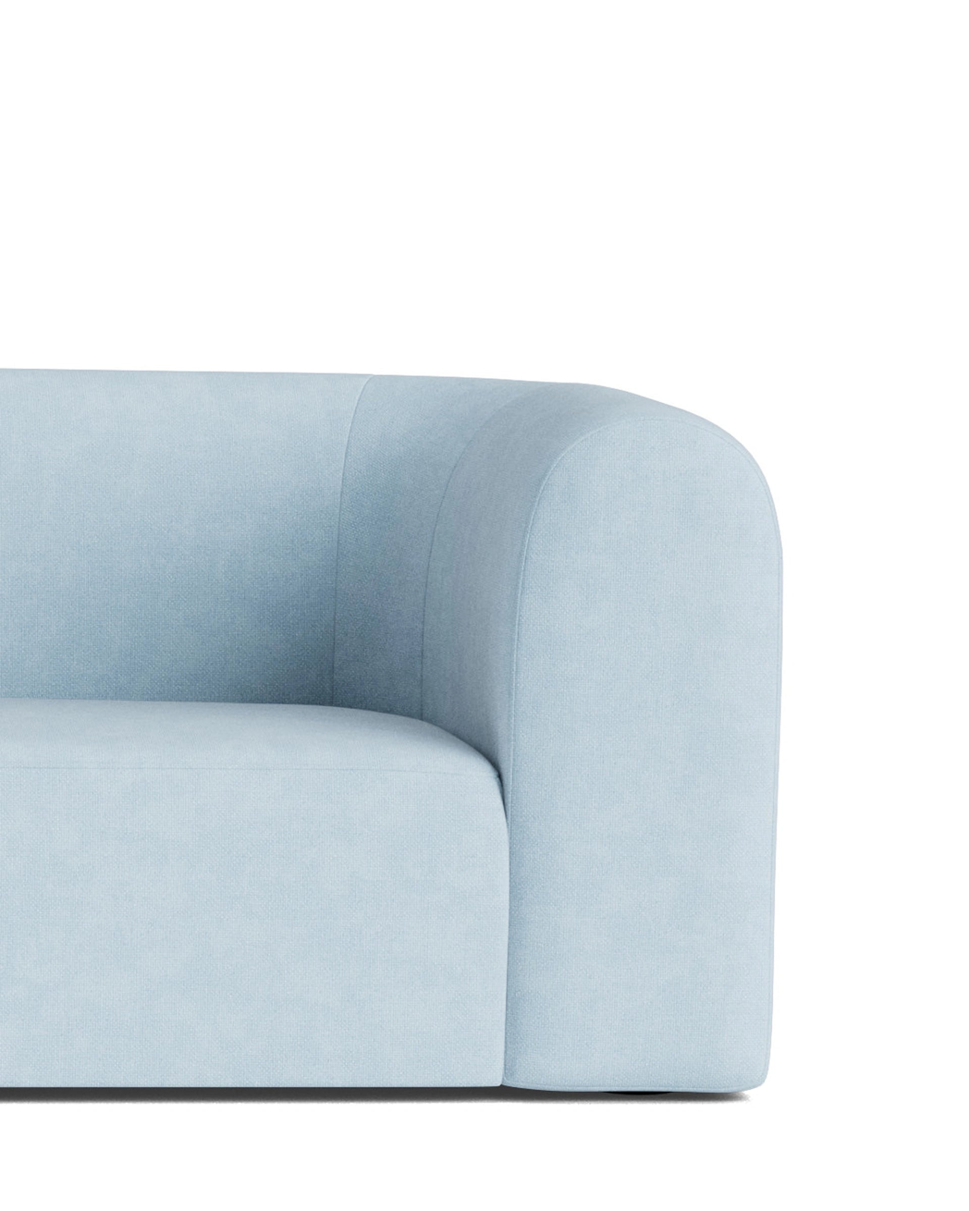 Berg LHF Closed Chaise Sofa - Fossil Powder Blue