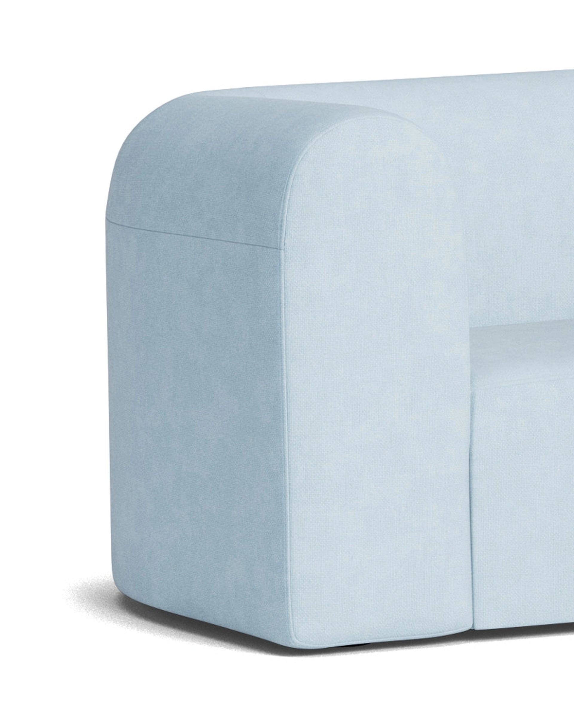 Berg LHF Closed Chaise Sofa - Fossil Powder Blue