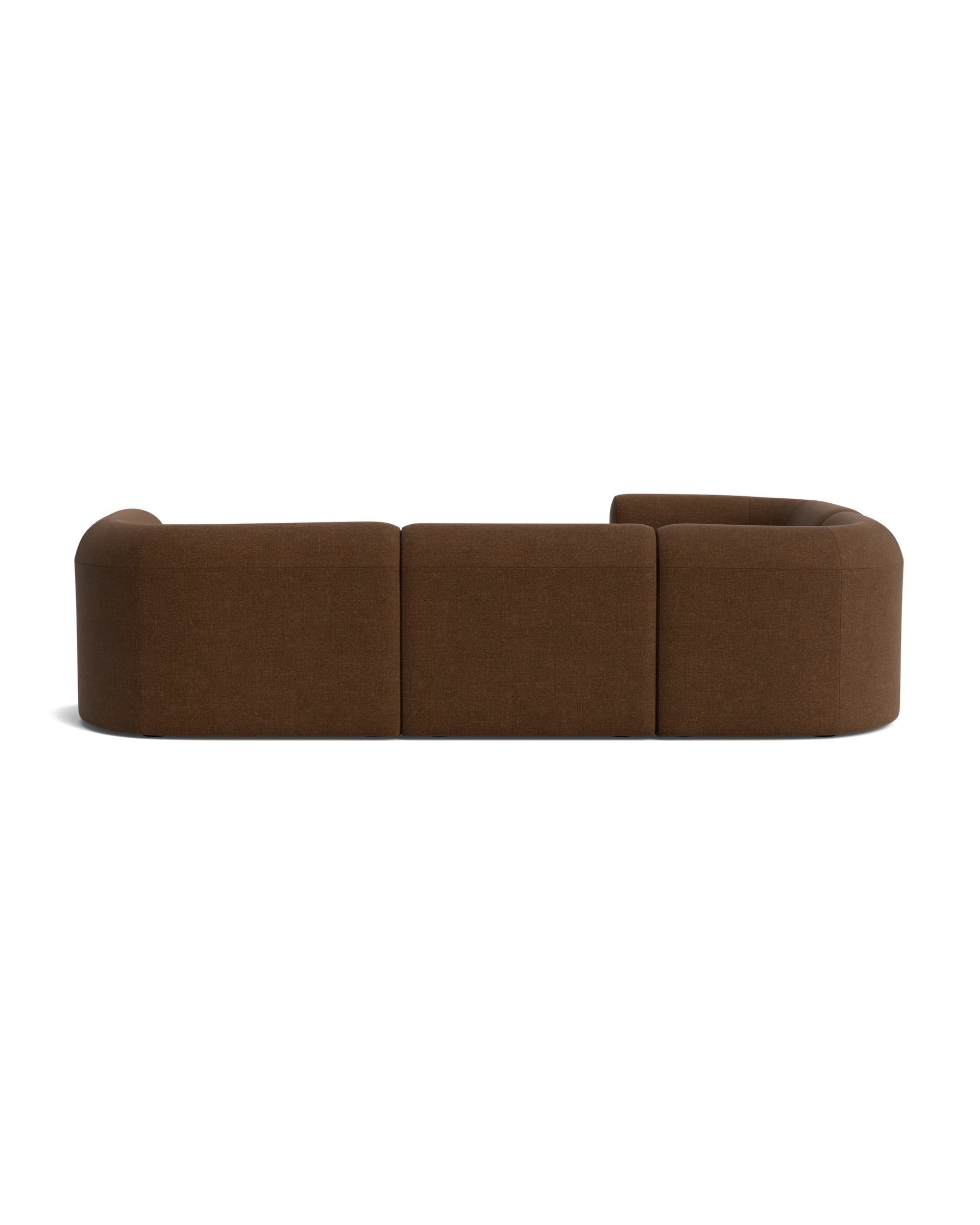 Berg LHF Closed Chaise Sofa - Fossil Chocolate