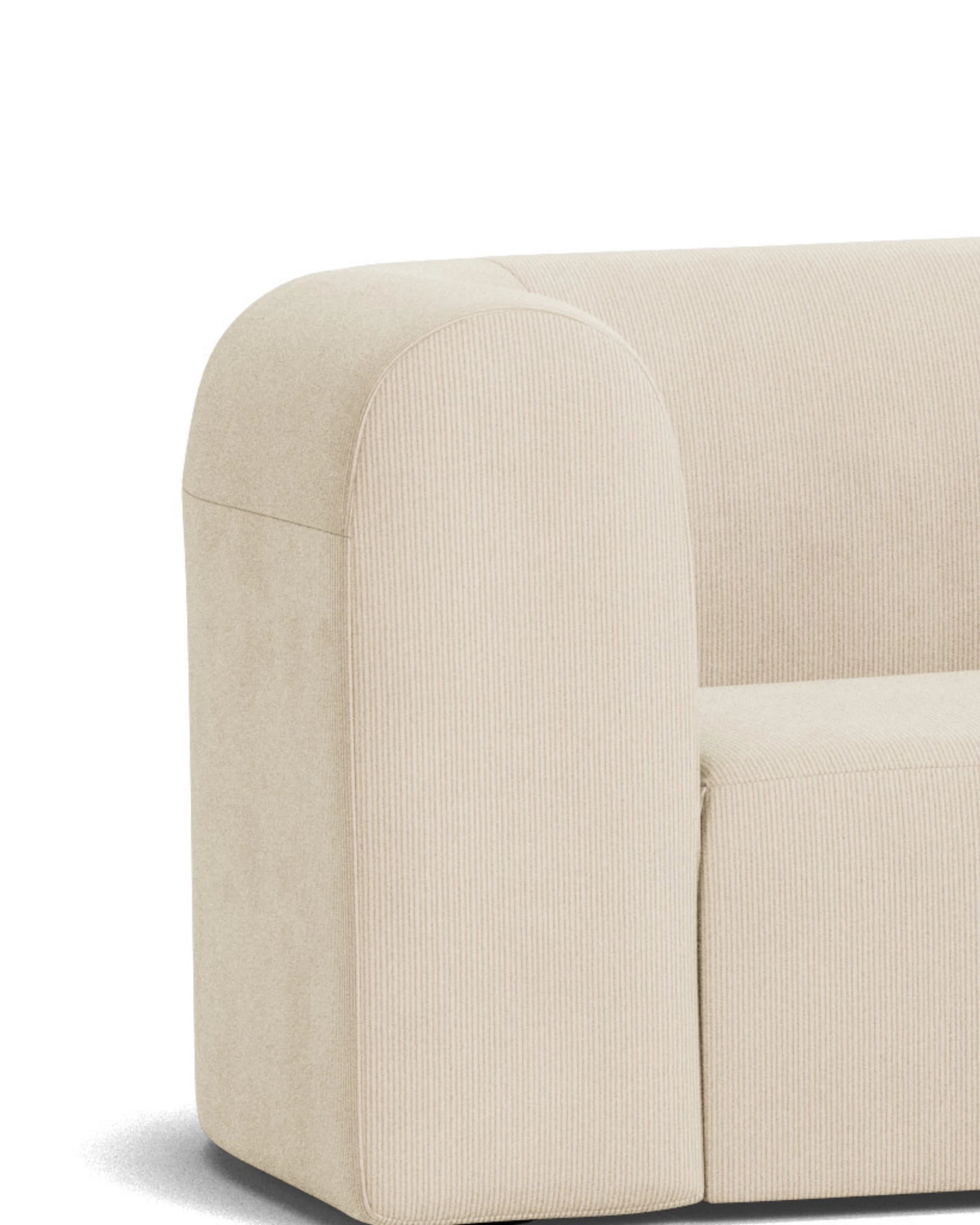 Berg LHF Closed Chaise Sofa - Corduroy Mist
