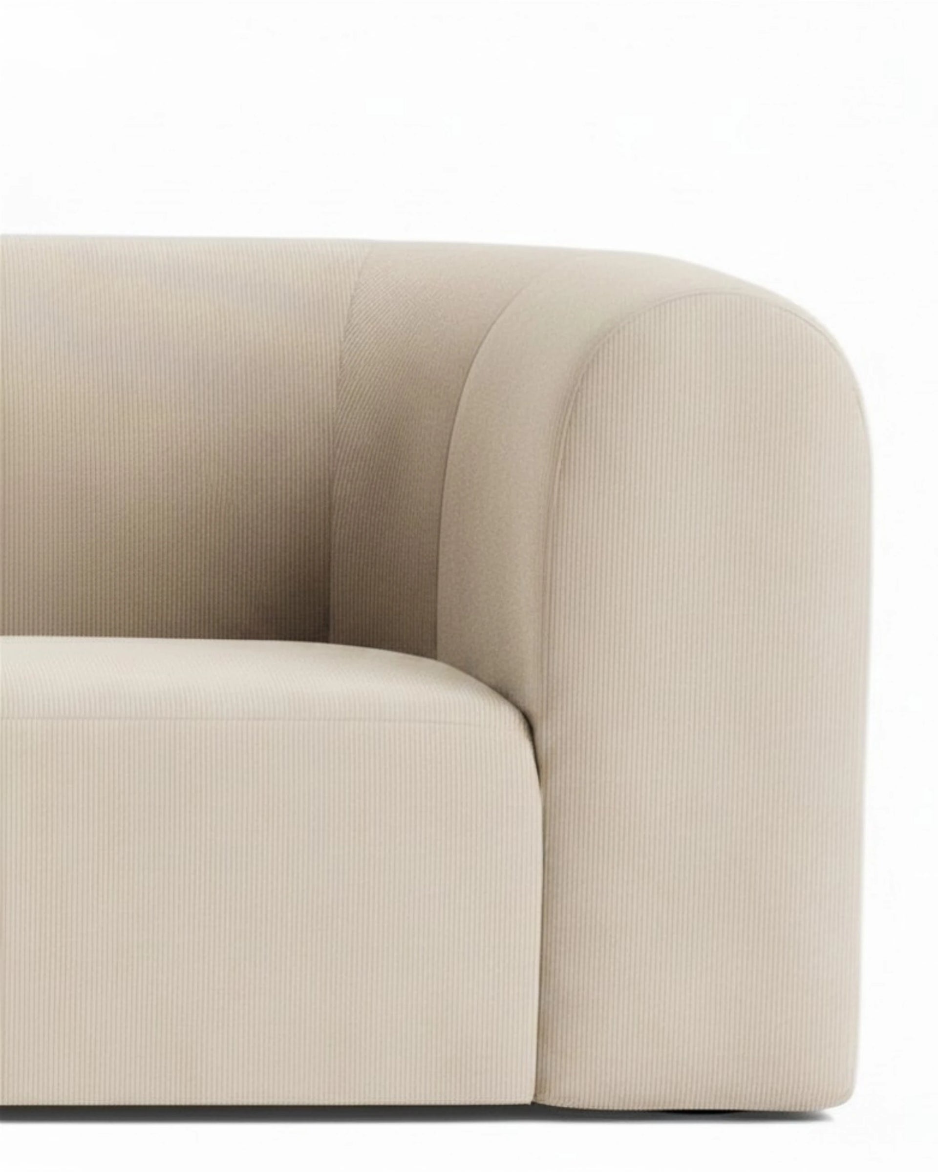 Berg LHF Closed Chaise Sofa - Corduroy Mist