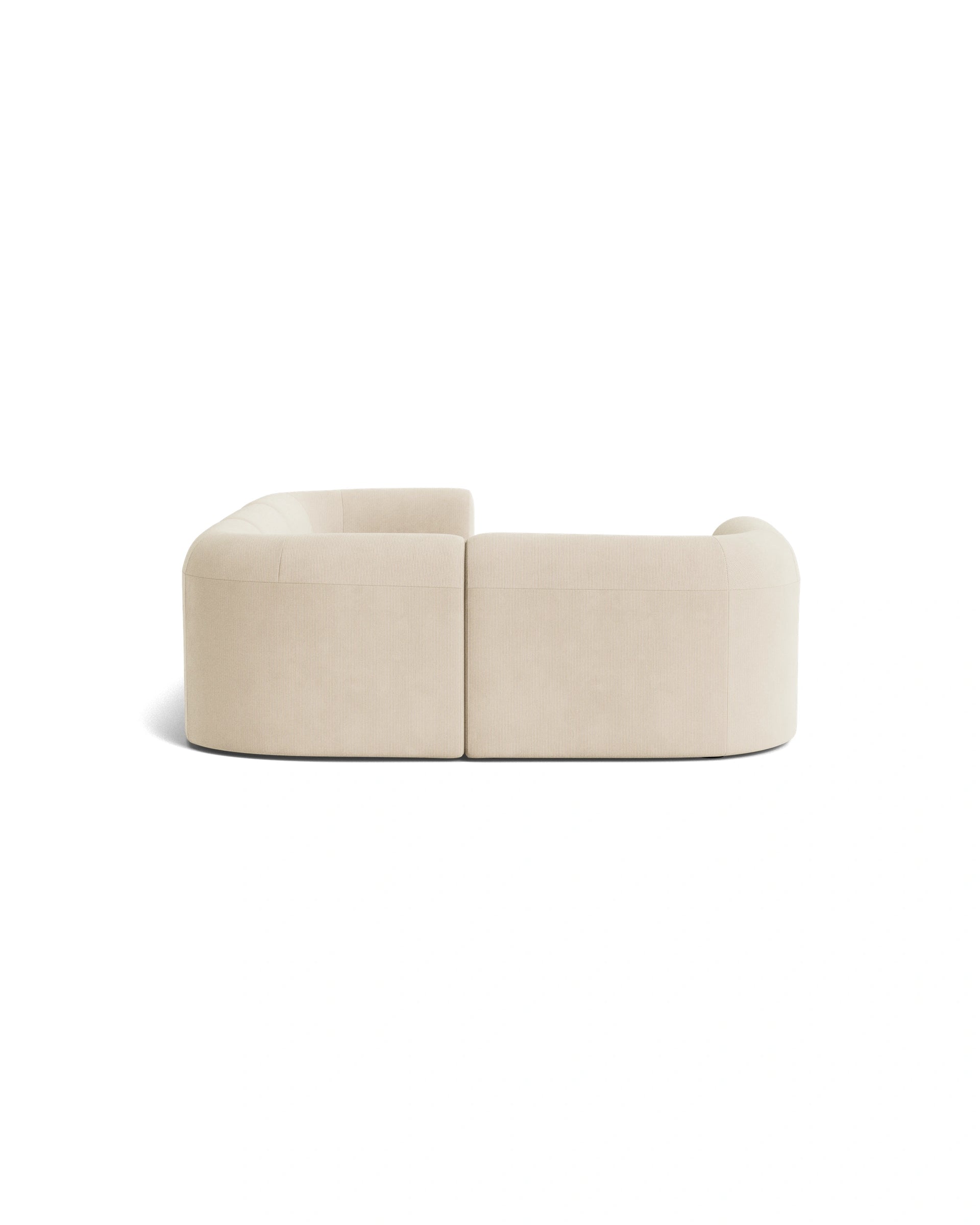 Berg LHF Closed Chaise Sofa - Corduroy Mist