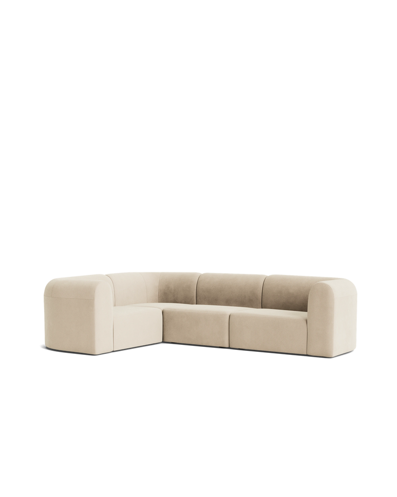 Berg LHF Closed Chaise Sofa - Corduroy Mist