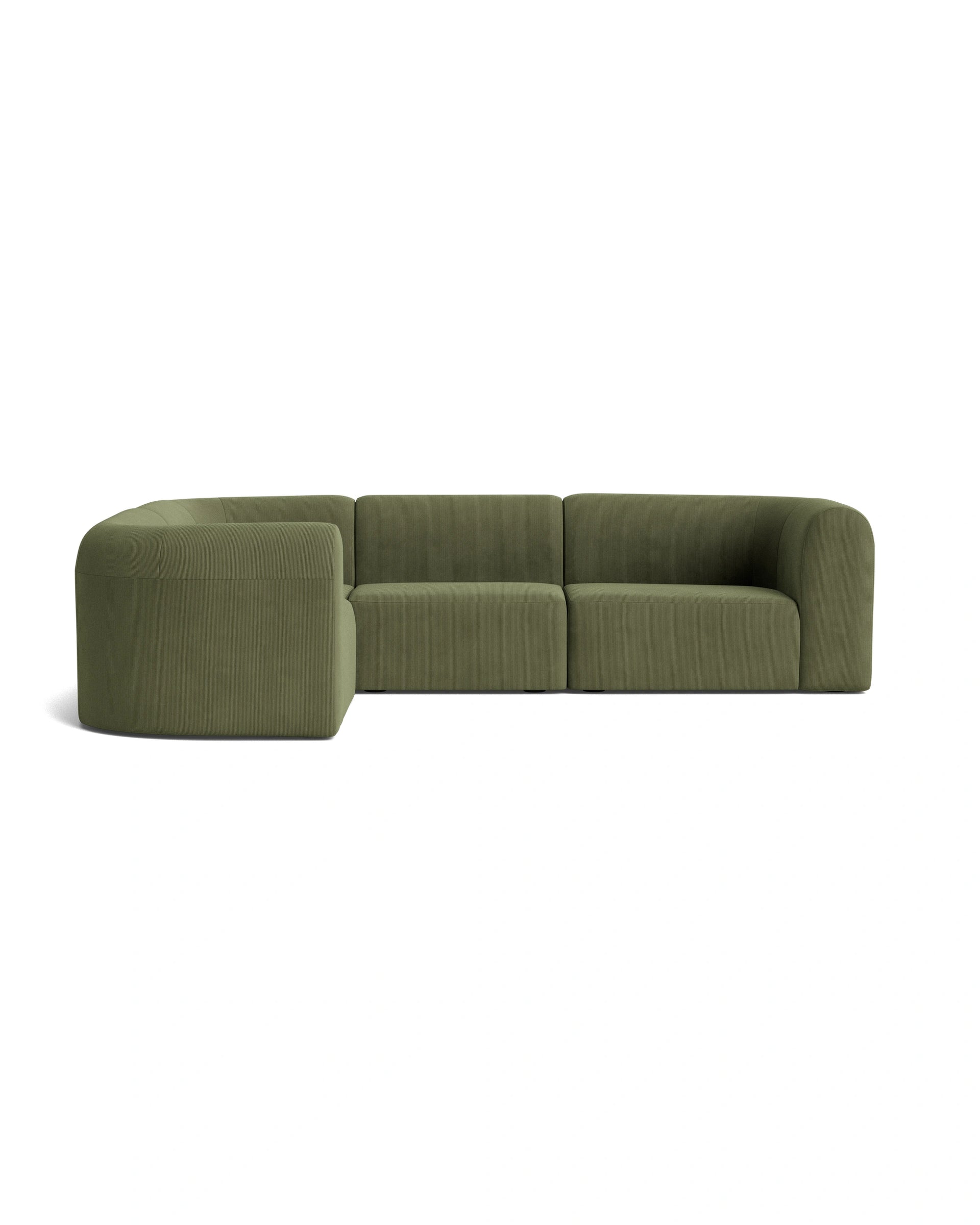 Berg LHF Closed Chaise Sofa - Corduroy Forest