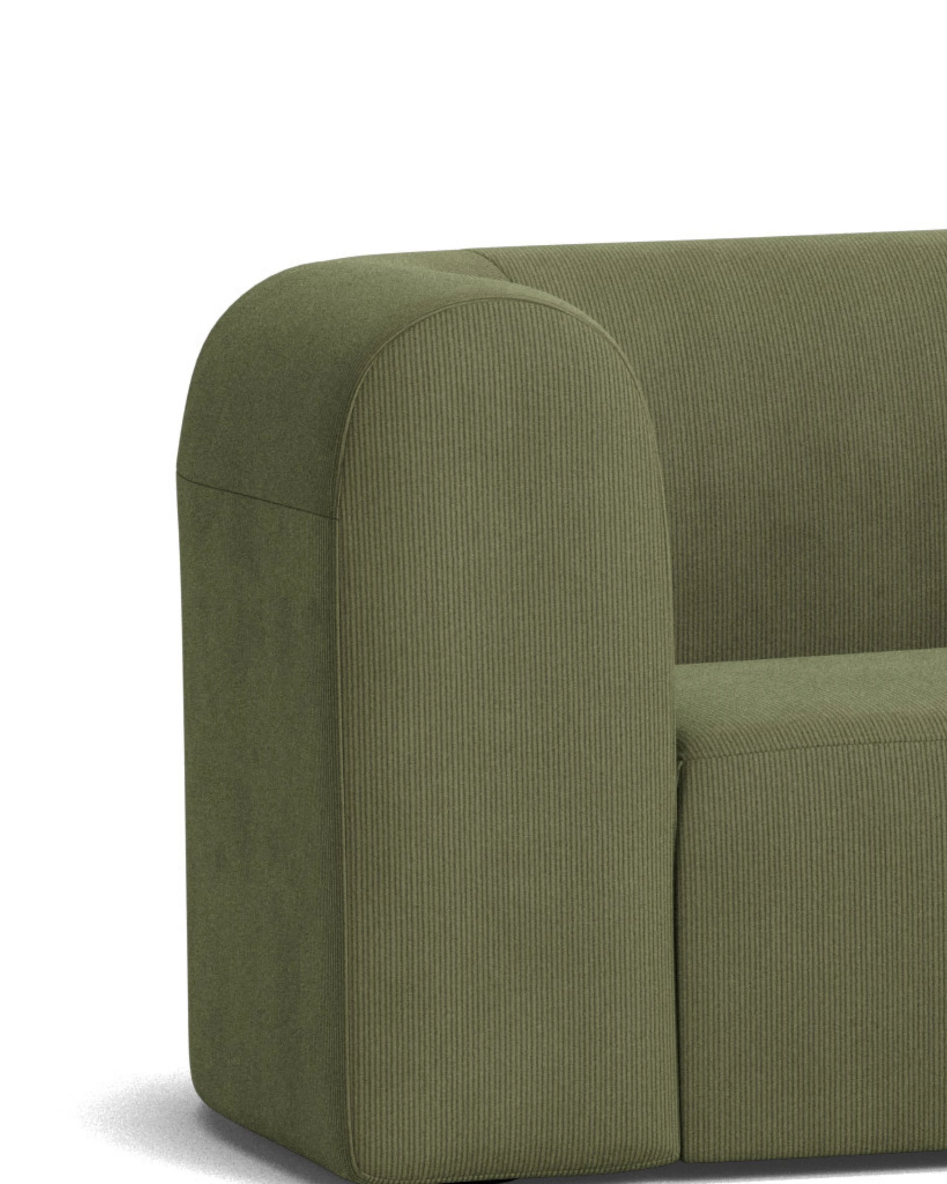 Berg LHF Closed Chaise Sofa - Corduroy Forest