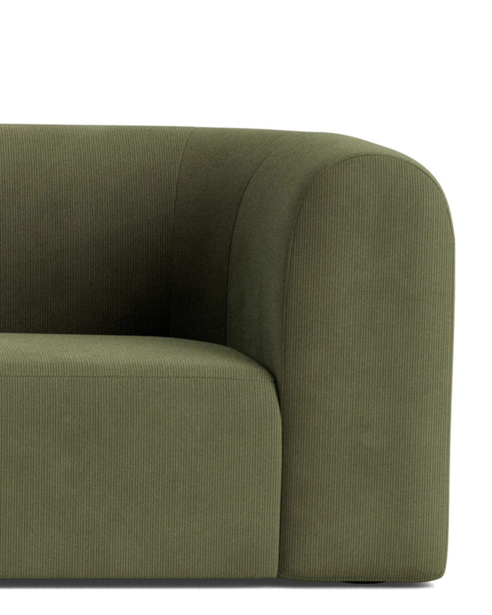 Berg LHF Closed Chaise Sofa - Corduroy Forest
